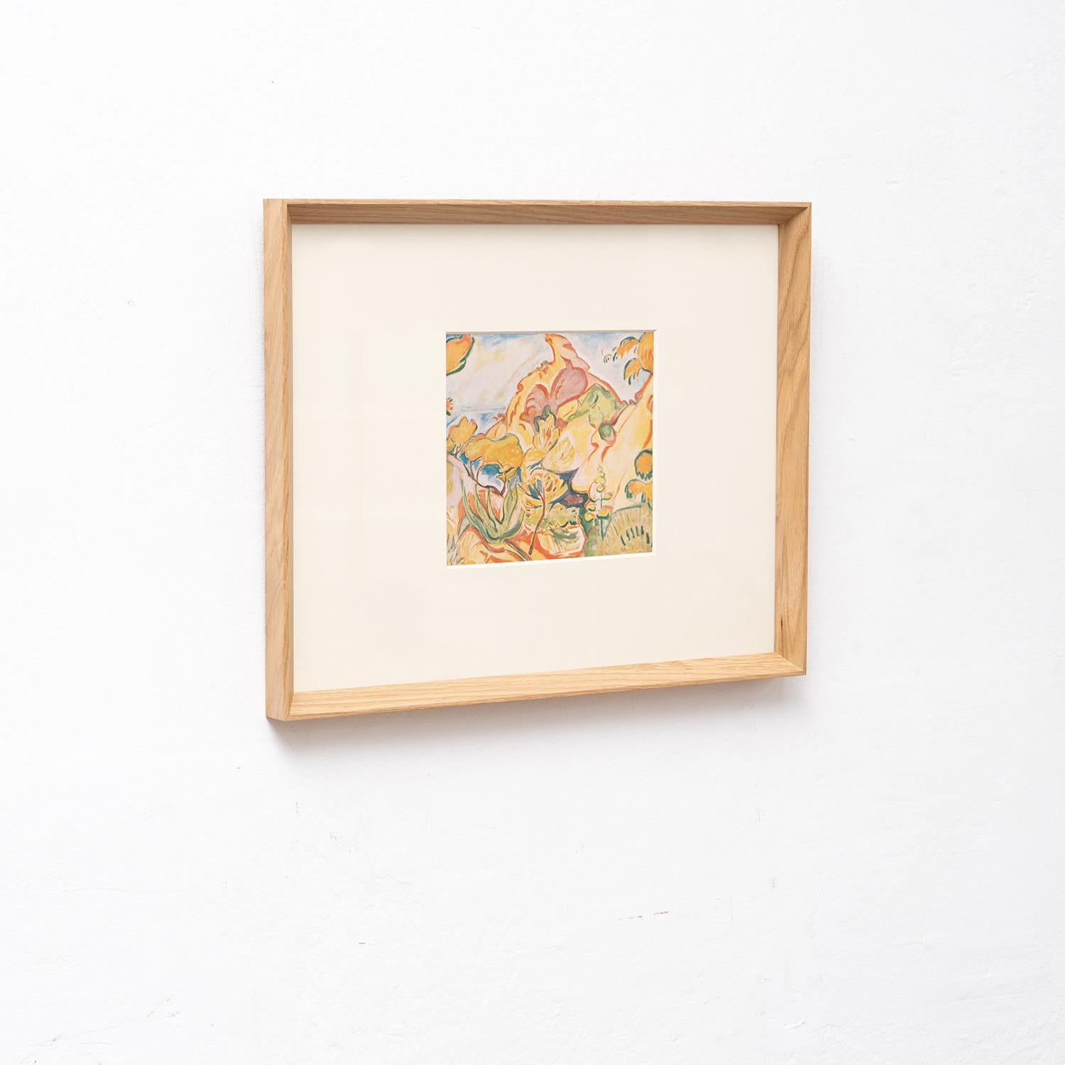 Othon Friesz Clor Cliche gerahmt von Editions Du Chene, 1948 (Moderne der Mitte des Jahrhunderts) im Angebot