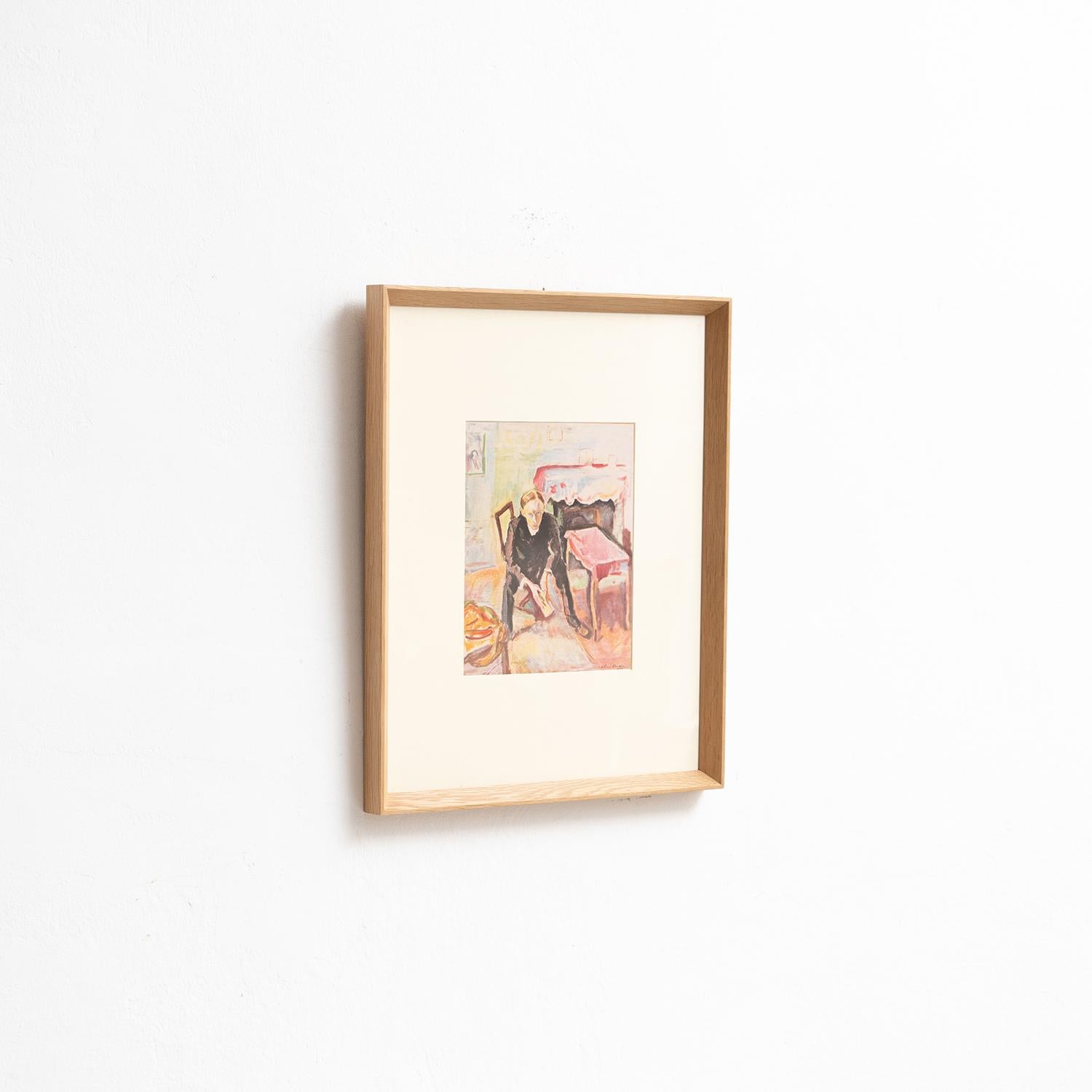 Othon Friesz Farb Cliche Fauvist Arwork gerahmt von Editions du Chene, 1948 (Moderne der Mitte des Jahrhunderts) im Angebot
