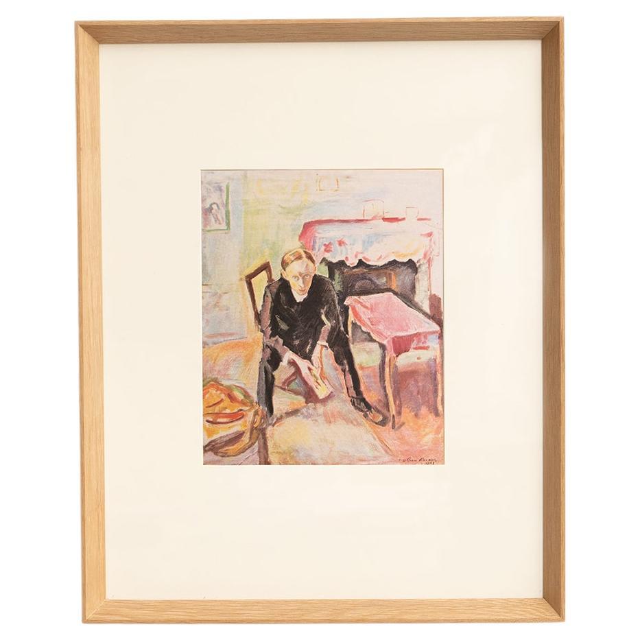 Othon Friesz Farb Cliche Fauvist Arwork gerahmt von Editions du Chene, 1948
