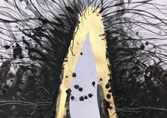 « A » FROM AQUA - techniques mixtes sur papier