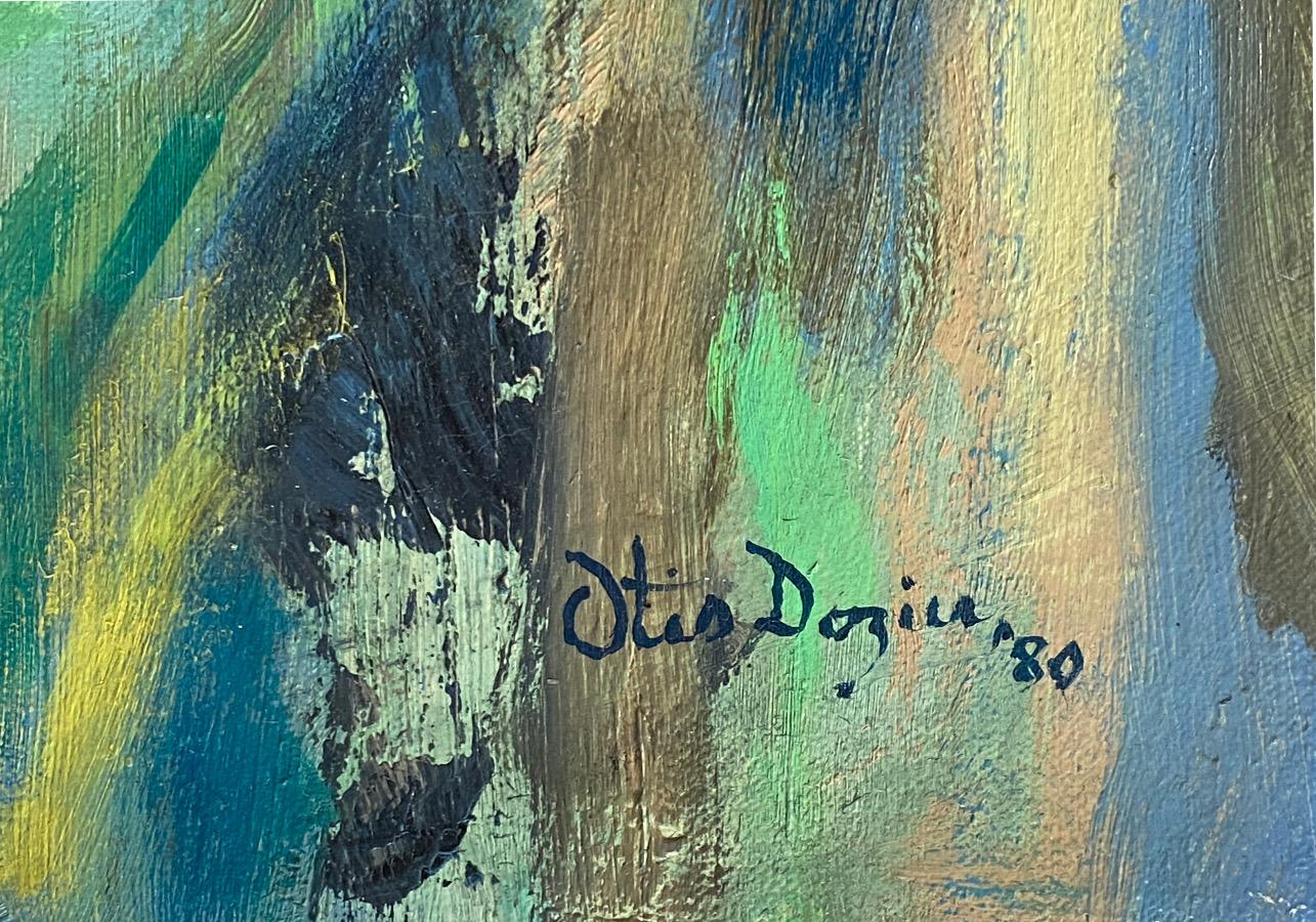 « IN FLIGHT », cravate moderne OTIS DOZIER DÉCORÉE PAR L'ARTISTE DE FLIGHT TEXAS - Moderne Painting par Otis Dozier