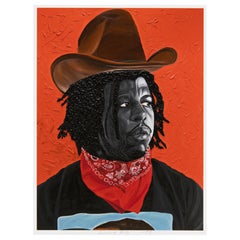 Otis Kwame Kye Quaicoe, Jon Gray (Rodeo negro) - Impresión firmada, Arte contemporáneo