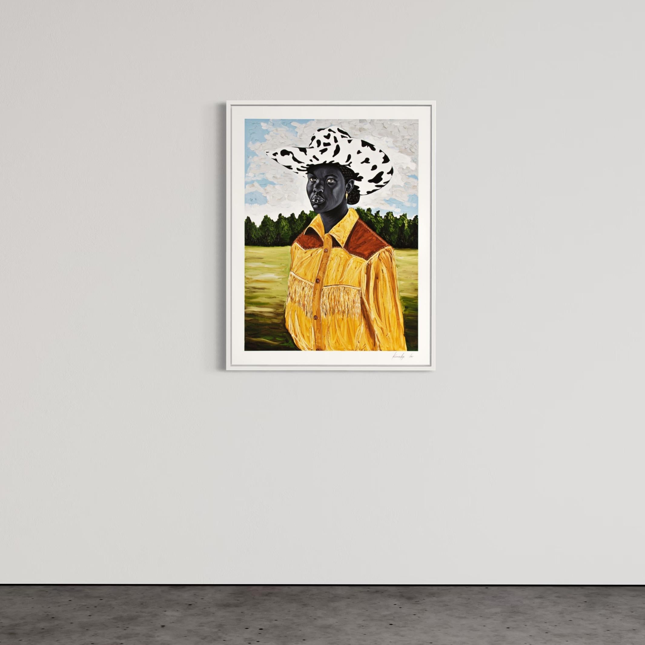 Otis Kwame Kye Quaicoe, Rancher - Signed Print, Limited Edition, Portrait For Sale 3