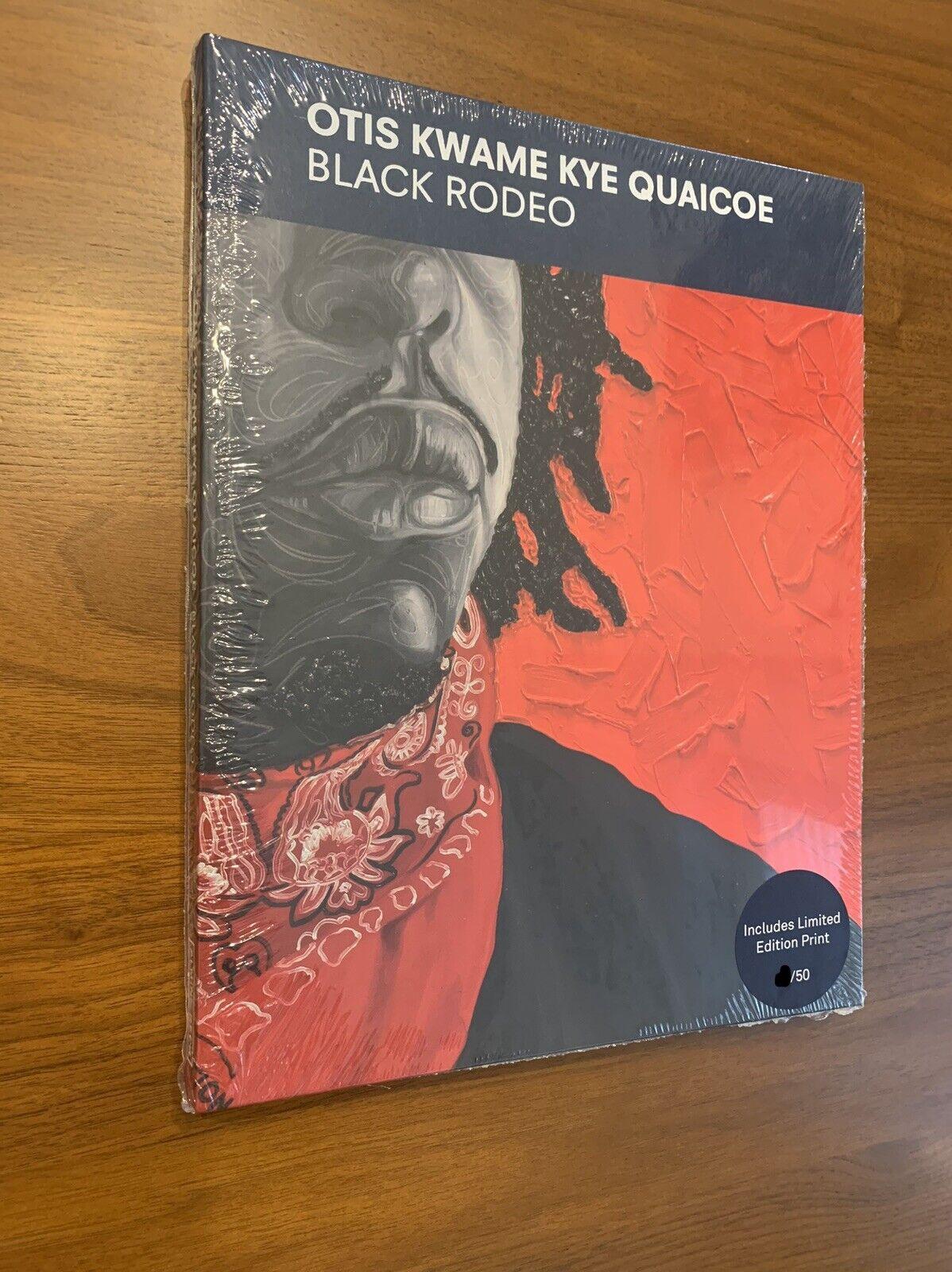 Otis Kwame Kye Quaicoe 
Black Rodeo (Special Edition) 
2022 

Book: 27.5 x 21.5 cm - 11 x 8 1/2 in 
Print: 25 x 20 cm - 10 x 8 in 
168 pages 
Hardcover, archival pigment print 
English/French 
Edition of 50 
Almine Rech Editions

ISBN: