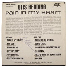 Otis Redding Signed Album Cover