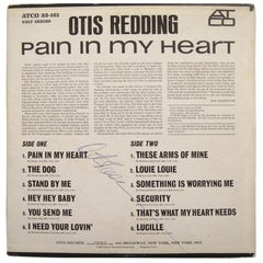 Otis Redding Vintage 1960s Signed Album Cover