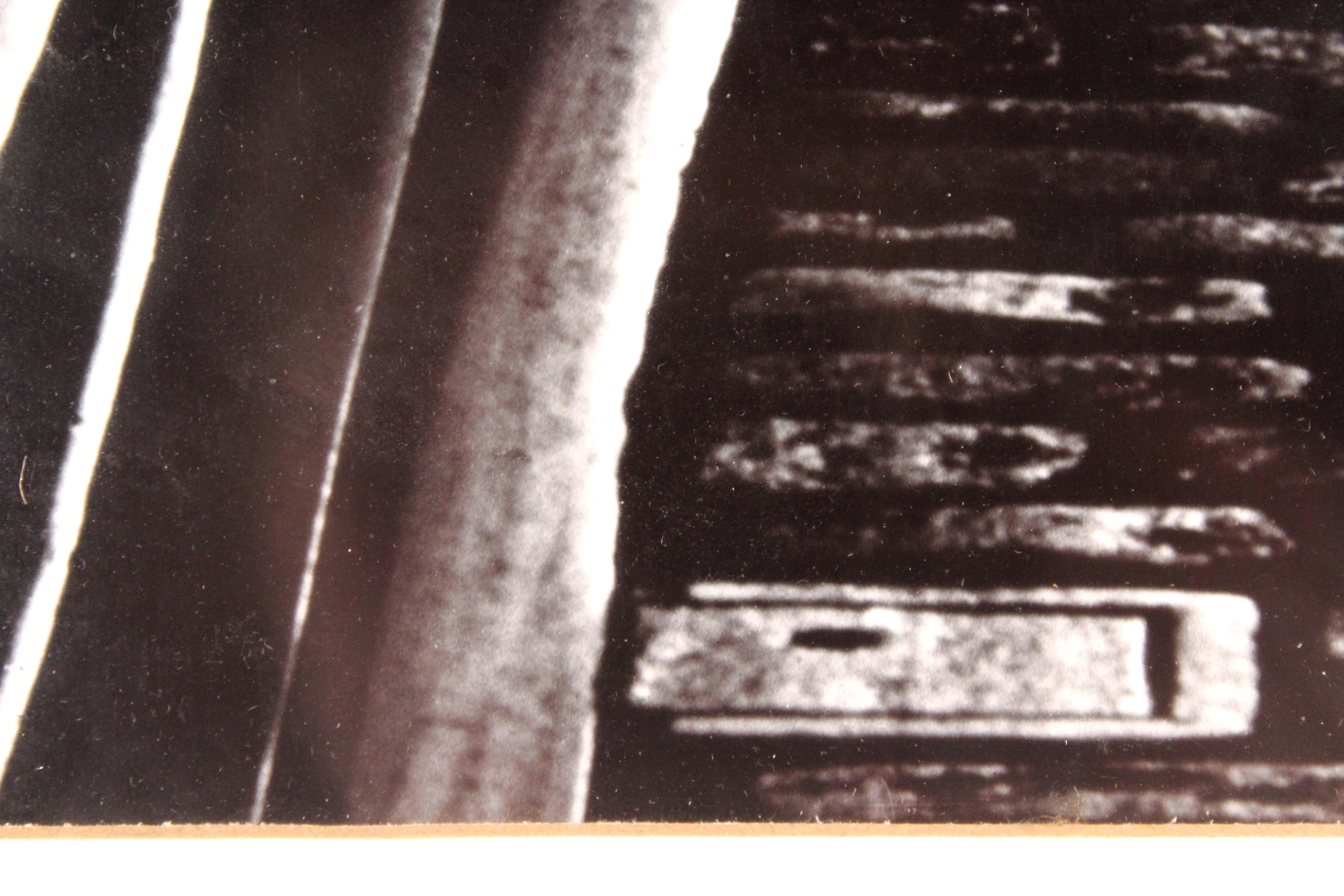 Otis Sprow Railroad Tracks 1978 Contemporary Silver Gelatin Photograph Framed For Sale 2