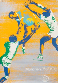 "Olympic Games 1972 - Handball" Munich Sports Original Vintage Poster