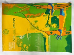 Otl Aicher "Olympic Games Munich 1972, Archery, Original Poster