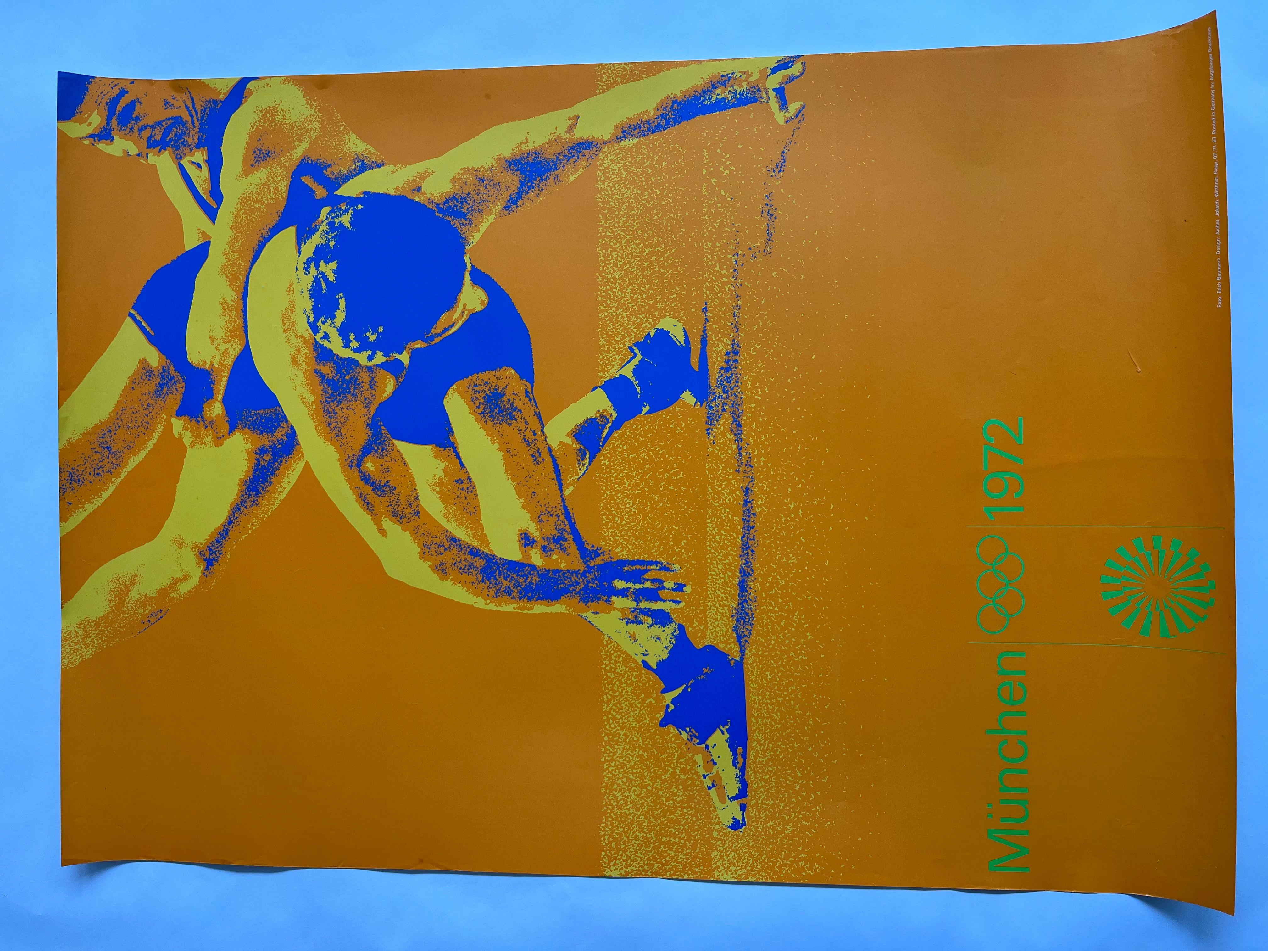affiche jeux olympiques munich 1972