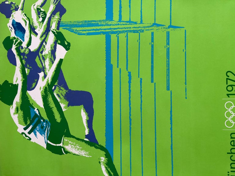 Original vintage poster Olympic Games Munich August 26, 1972 - Original vintage poster Fencing - Max Mühl Berger