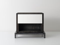 Otley Nighstand, 1-Drawer, Contemporary, Cerused Oak by Matthew Fairbank