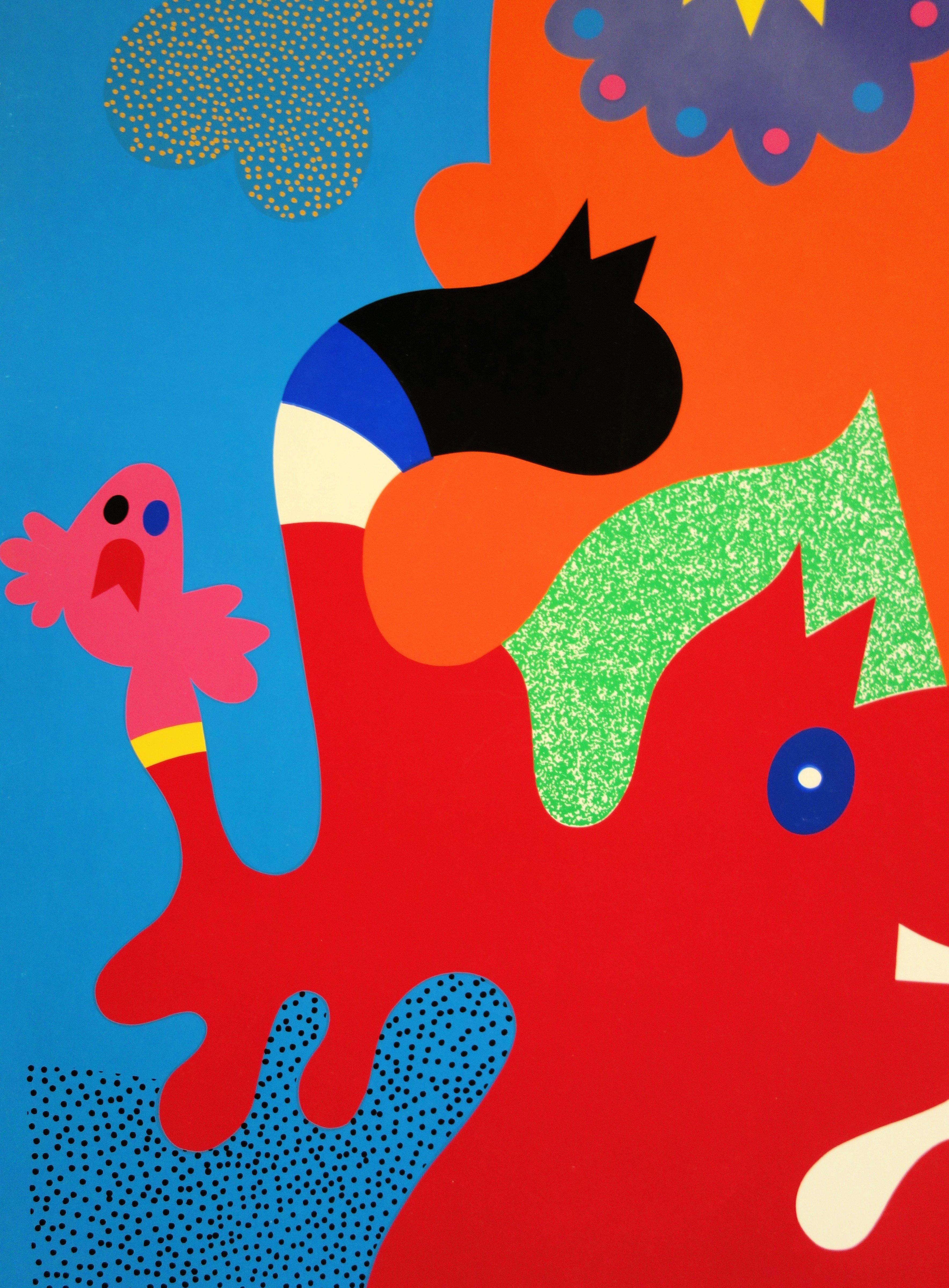 The Mascots - Screenprint (Olympic Games Munich 1972) - Pop Art Print by Otmar Alt