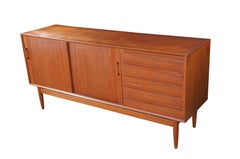 Otmar Danish Scandinavian Modern Teak Credenza Buffet Console Sideboard MCM 71"