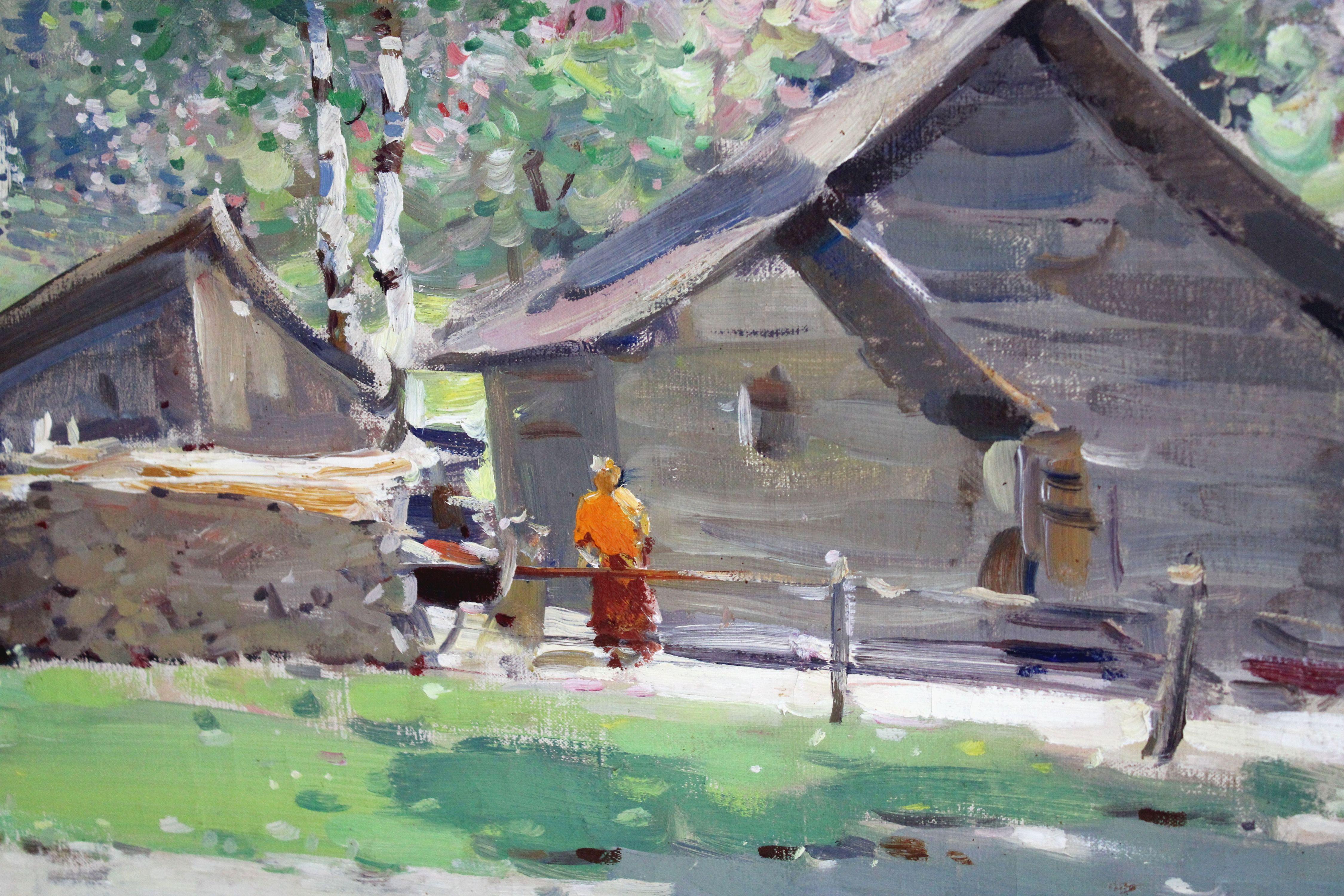 Country yard in spring. Oil on canvas, 74x96 cm

Oto Pladers (1897.8.III – 1970.2.V)
Oto Pladers learned in Riga city school of art (1913 – 15).
He was called into the army in 1916 and continued studies after the war in Latvia Art academy under the