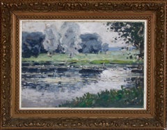 Landschaft. 1942, Pappe, Öl, 50x69,5 cm