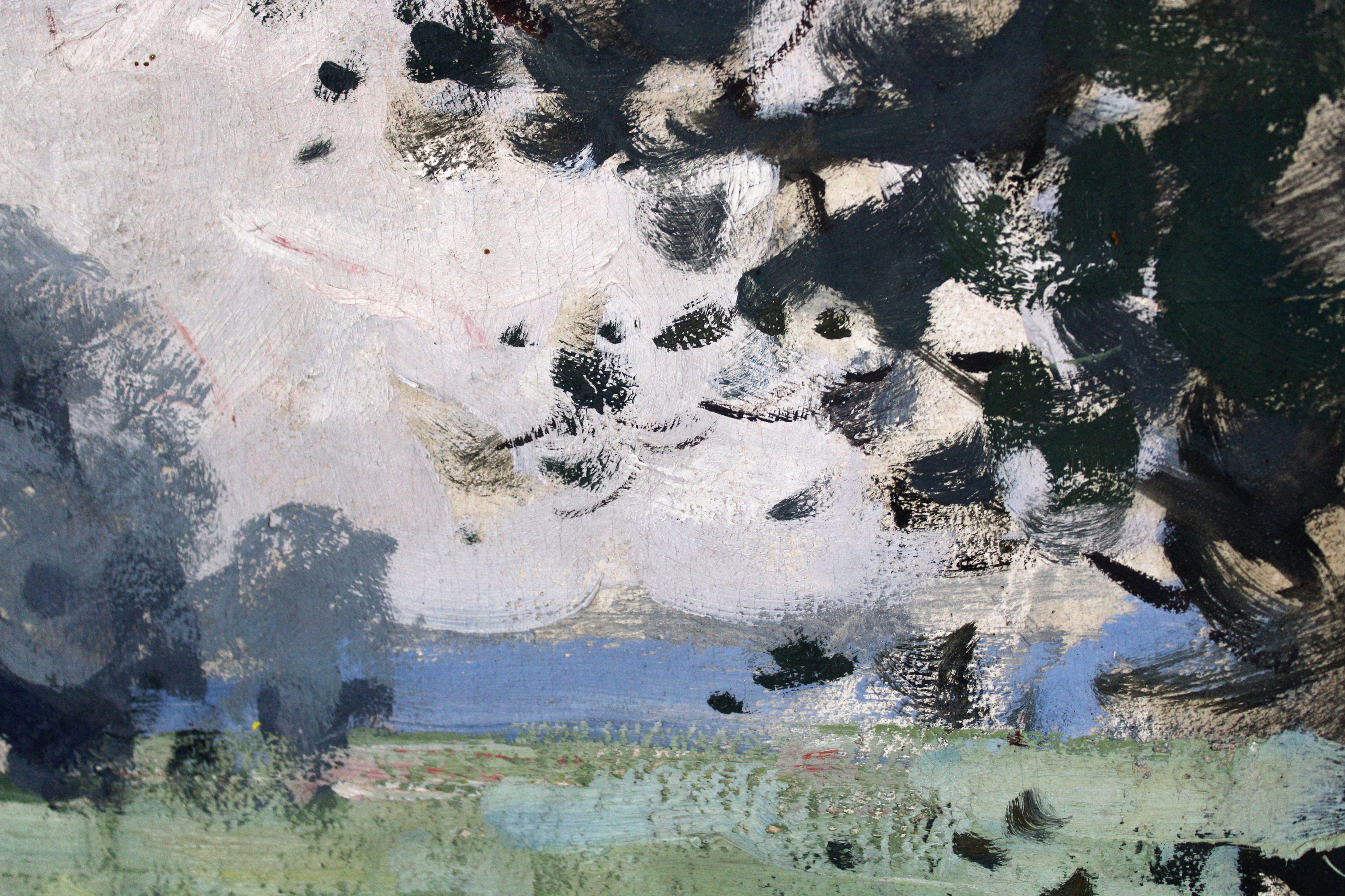 Landschaft. 1942, Karton, Öl, 50x69,5 cm

Oto Pladers (1897.8.III - 1970.2.V)
Oto Pladers studierte an der Kunstschule der Stadt Riga (1913-15).
Er wurde 1916 zur Armee einberufen und setzte nach dem Krieg sein Studium an der Lettischen