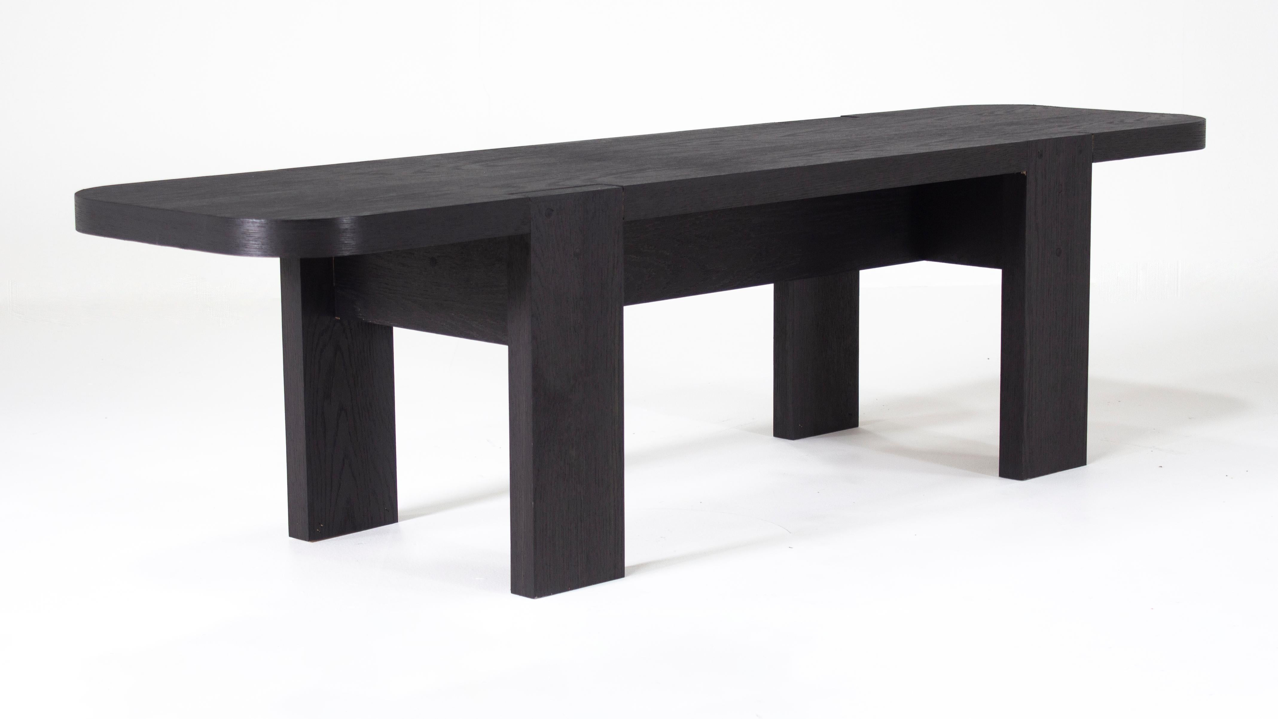 Blackened Oto-San Japanese inspired Coffee Table by Tronk Design For Sale