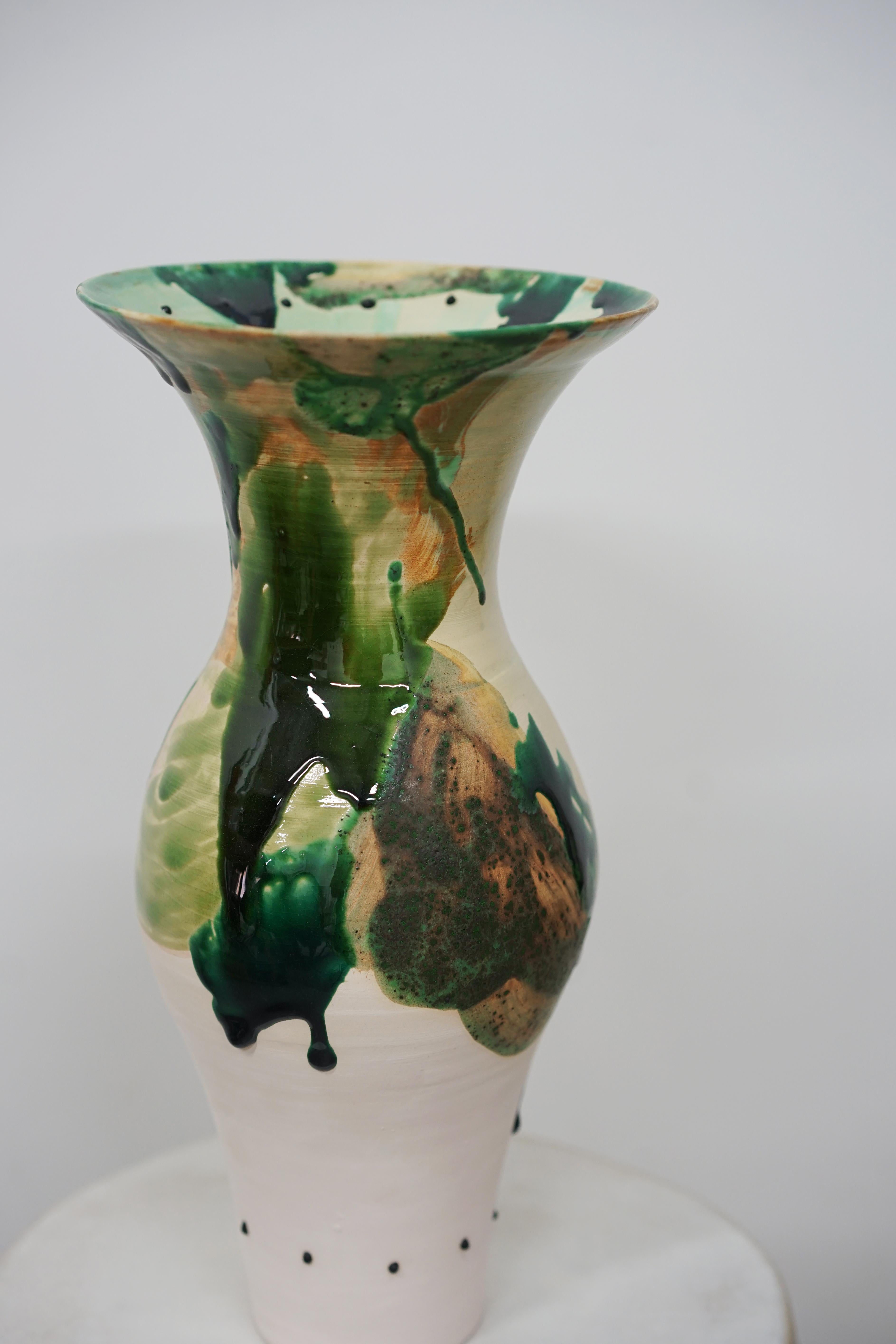 Glazed OTOMA_02 Vase by Emmanuelle Roule For Sale