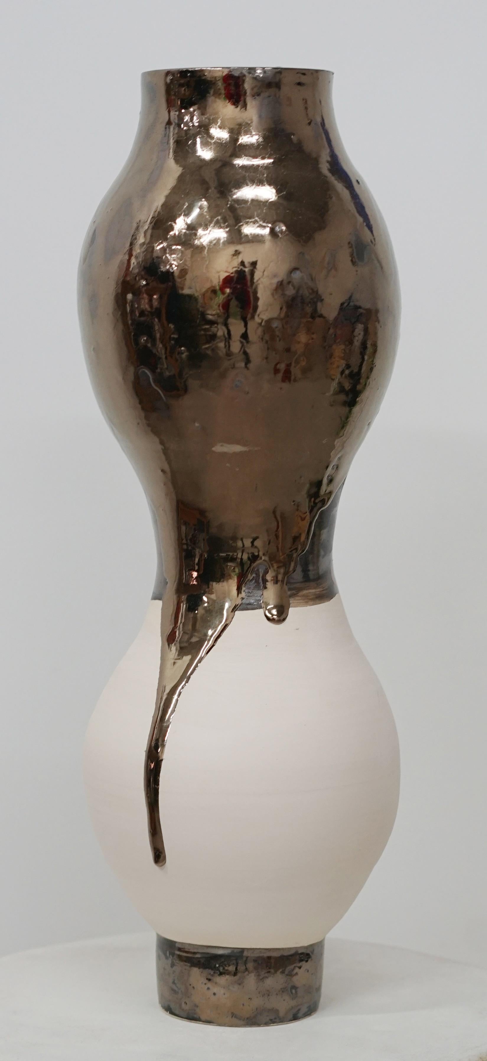 OTOMA_05 Vase von Emmanuelle Roule (Glasiert) im Angebot