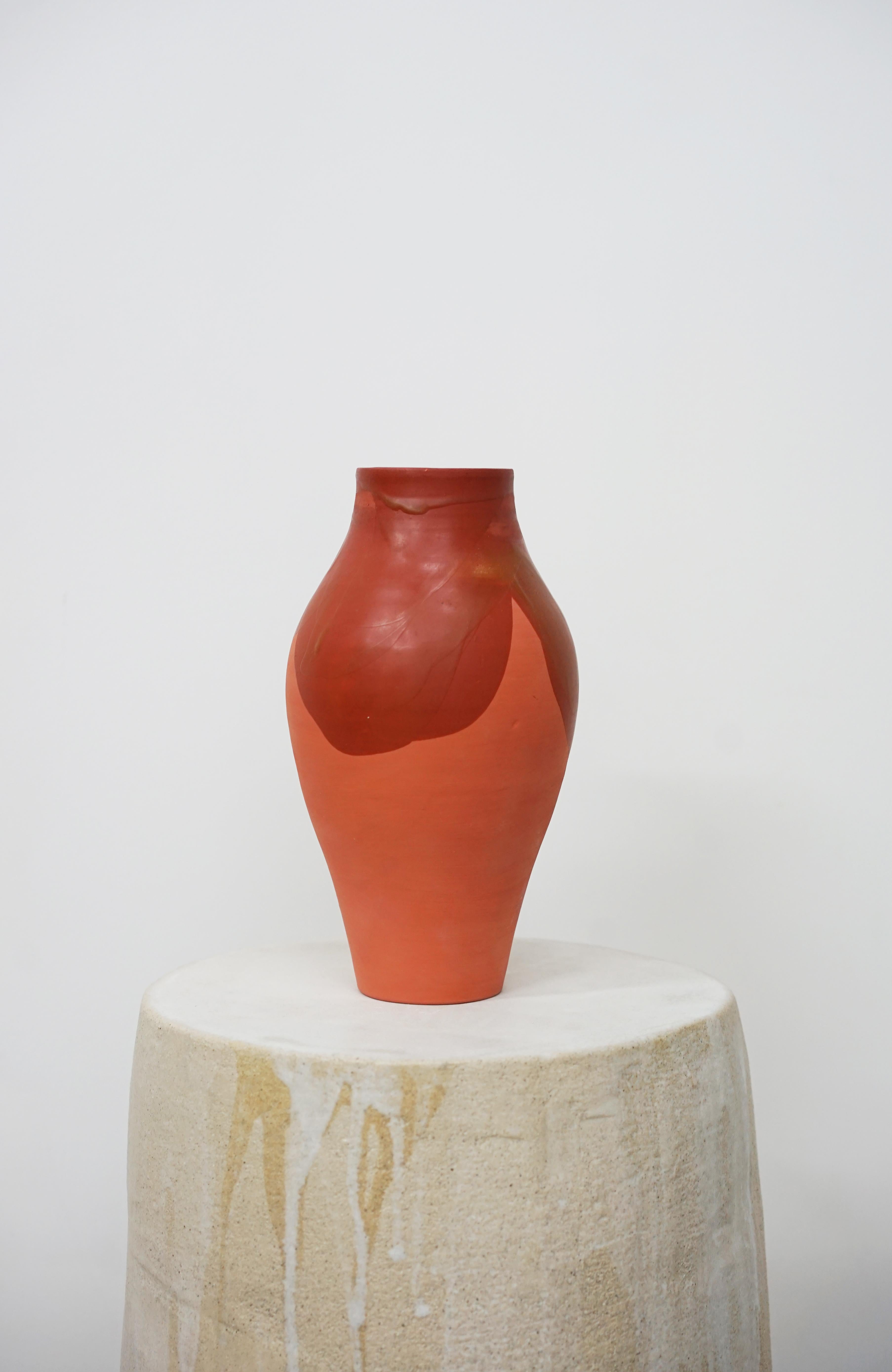 OTOMA_12 Vase by Emmanuelle Roule
Unique piece.
Dimensions: Ø 10 x H 23 cm.
Materials: Terracotta and beewax.

Vase made of terracotta and beewax. Not waterproof and made for low temperature. Please contact us.

Creative studio founded in