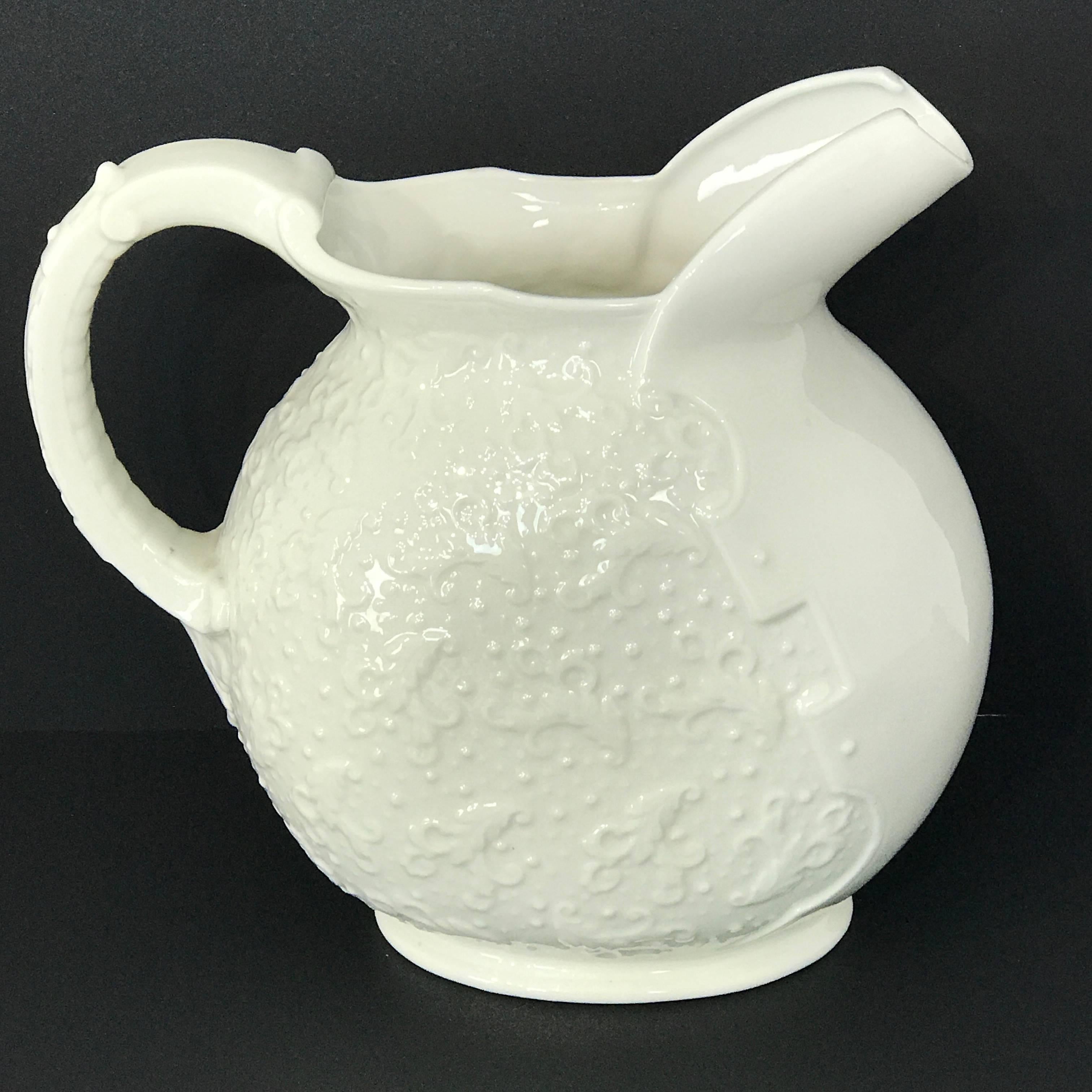 Aesthetic Movement Ott & Brewer Aesthetic Blanc de Chine Pitcher For Sale