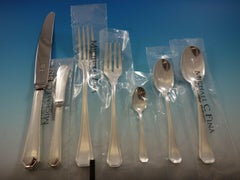 Ottagonale by Zaramella Italy Sterling Silver Flatware Set Dinner 90 Pieces New