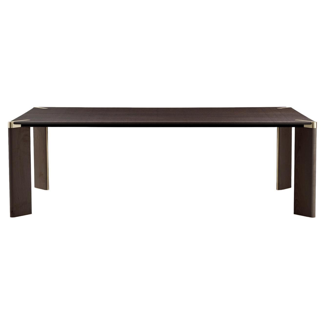 Ottanta Rectangular Wooden Dining Table by Lorenza Bozzoli For Sale