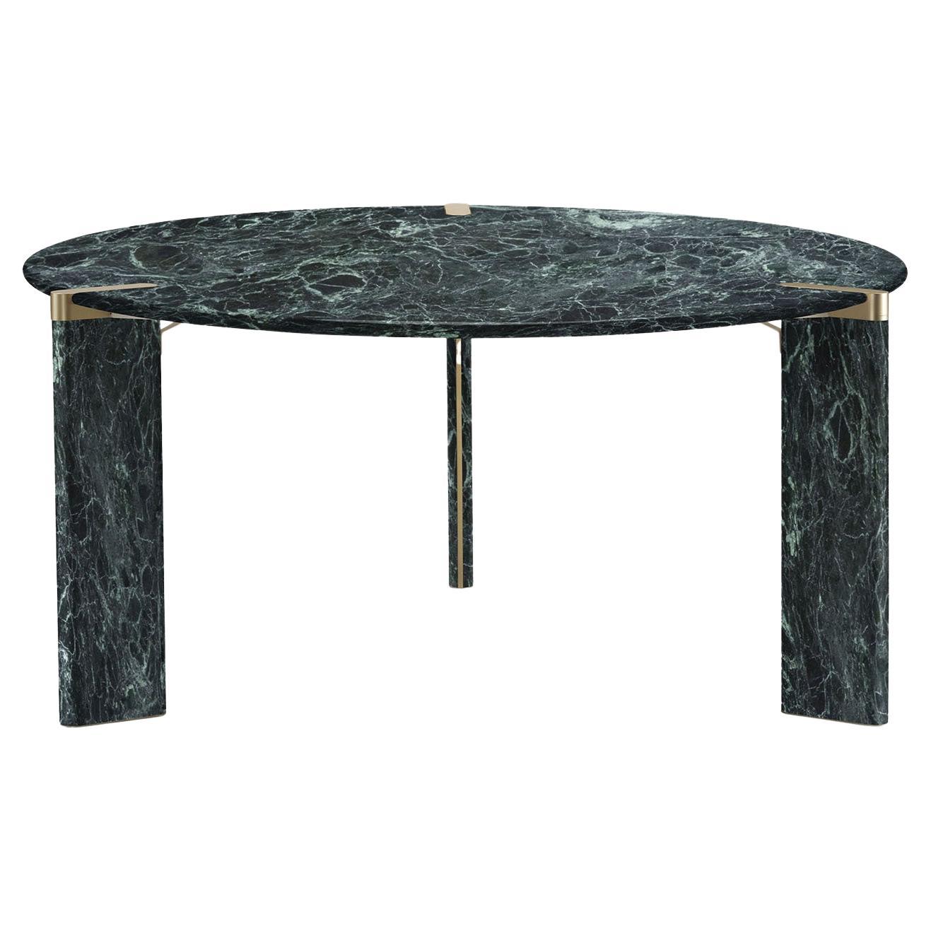 Ottanta Round Green Dining Table by Lorenza Bozzoli