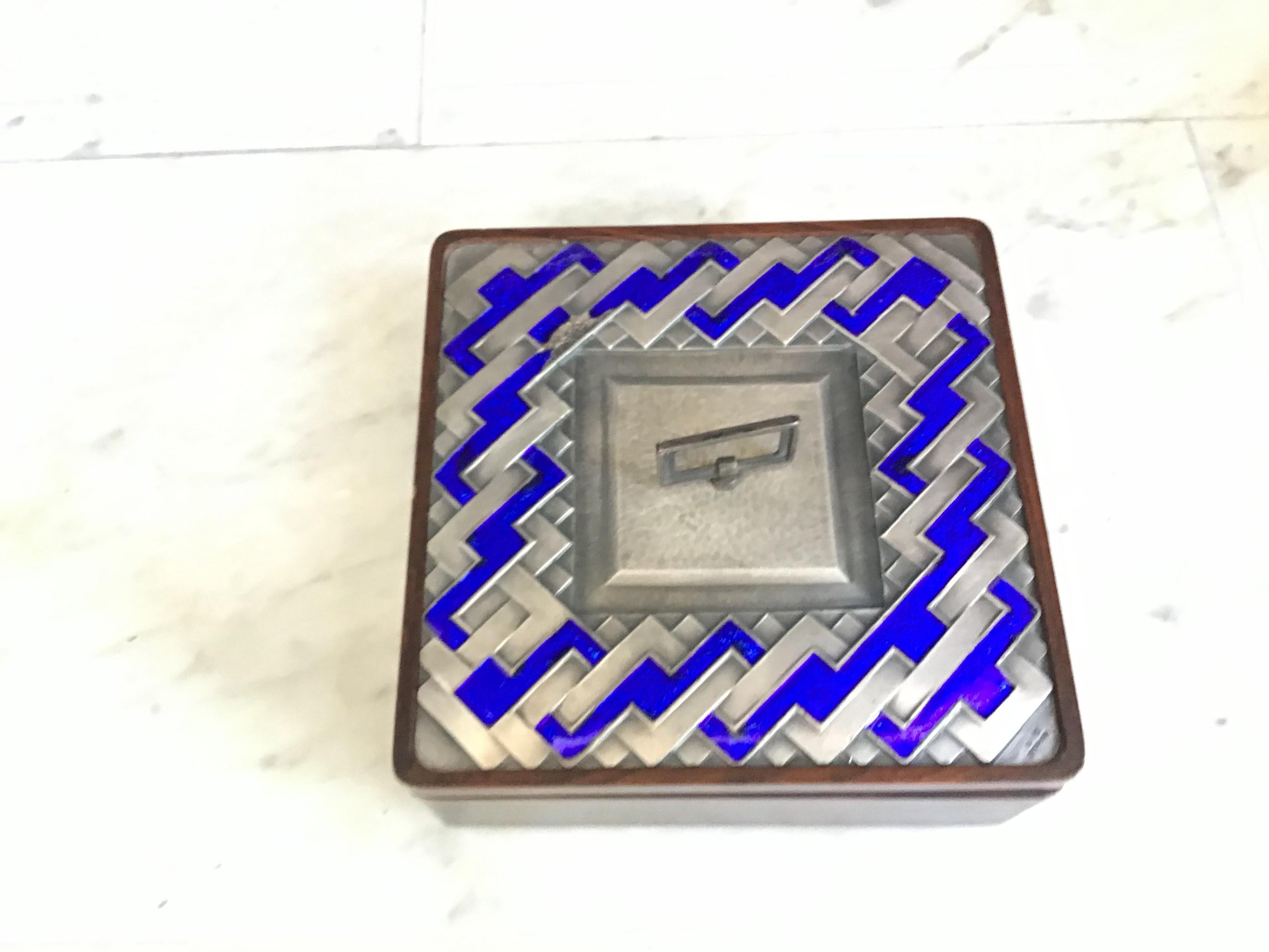 Ottaviani Box Silver 925 Wood, 1960, Italy For Sale 2