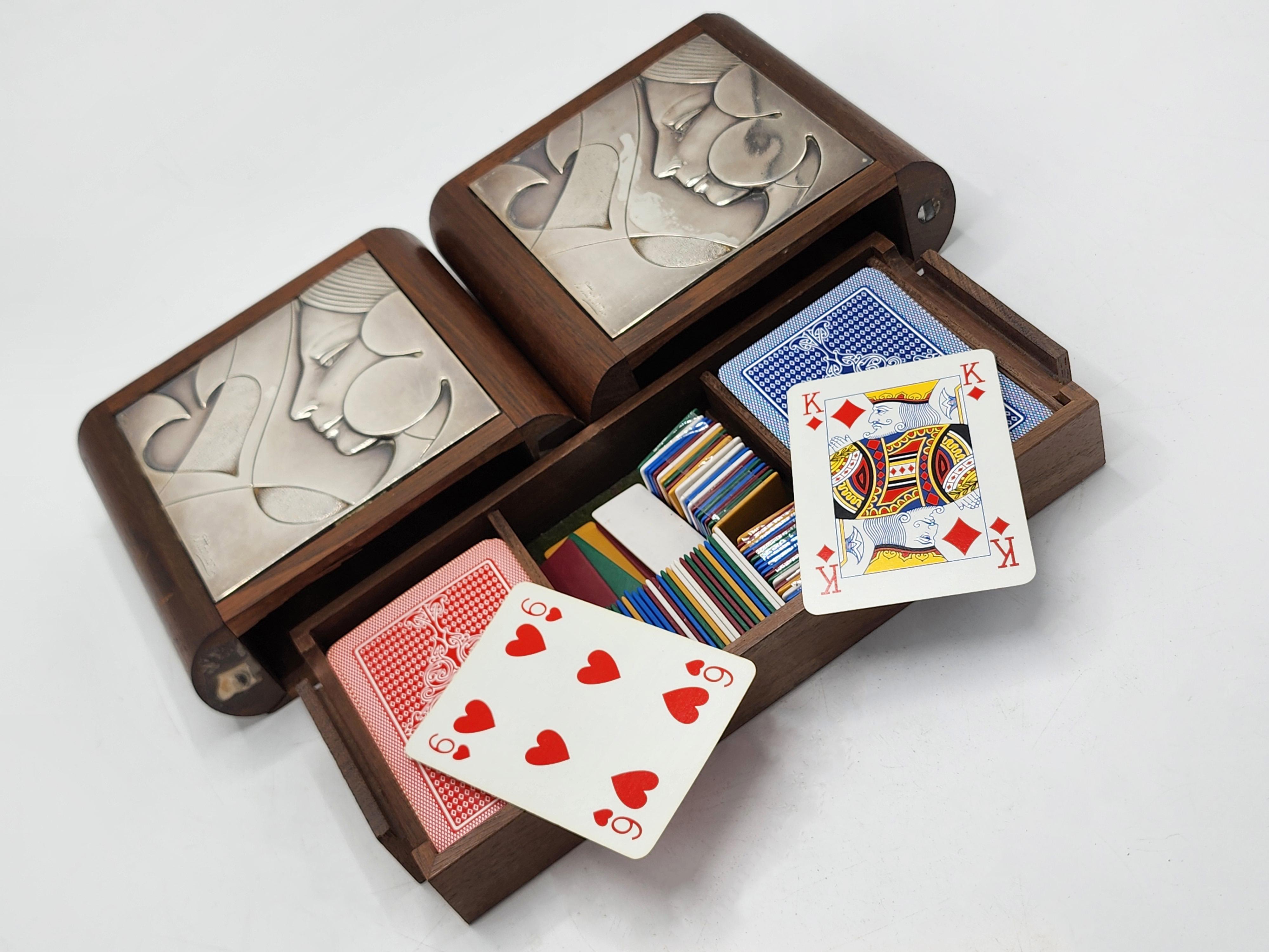 Ottaviani Italienisches Spiel Kartenspiel Box (Postmoderne) im Angebot