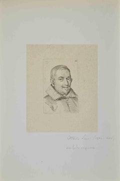 Ritratto - Acquaforte di Ottavio Leoni - XIX secolo