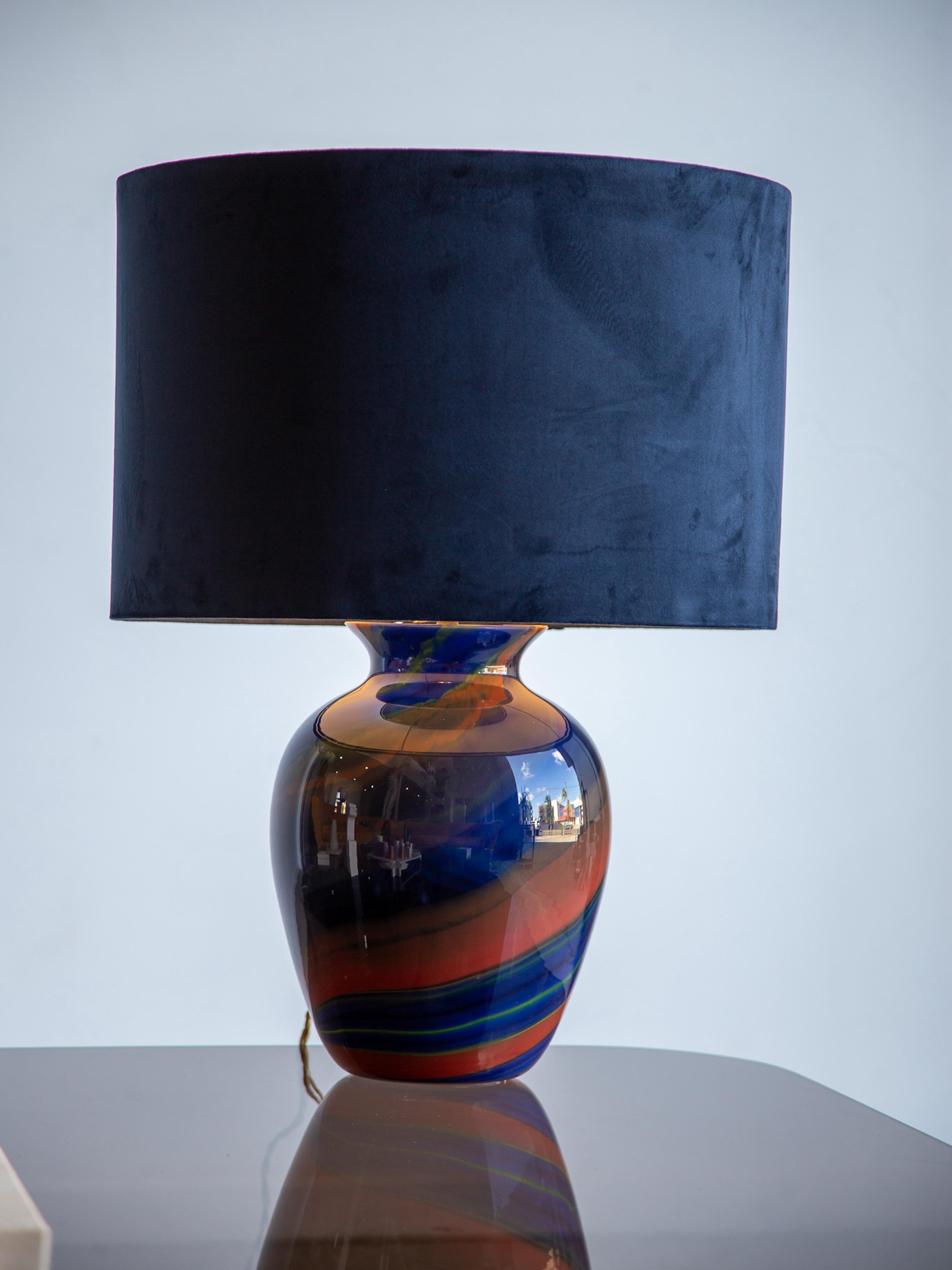 italien Lampe de bureau Ottavio Missoni Eos en verre de Murano soufflé à la main en vente