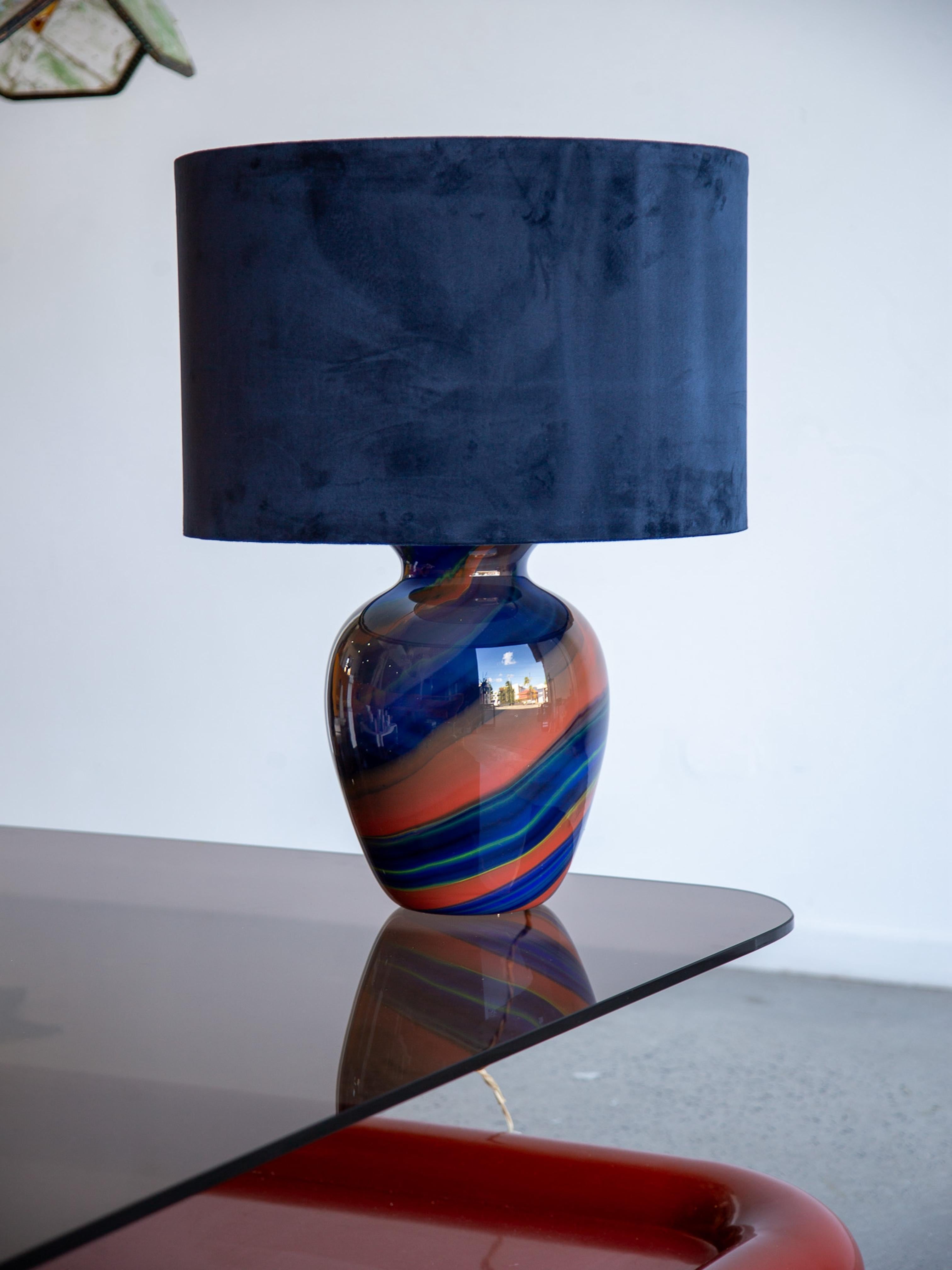 Fait main Lampe de bureau Ottavio Missoni Eos en verre de Murano soufflé à la main en vente