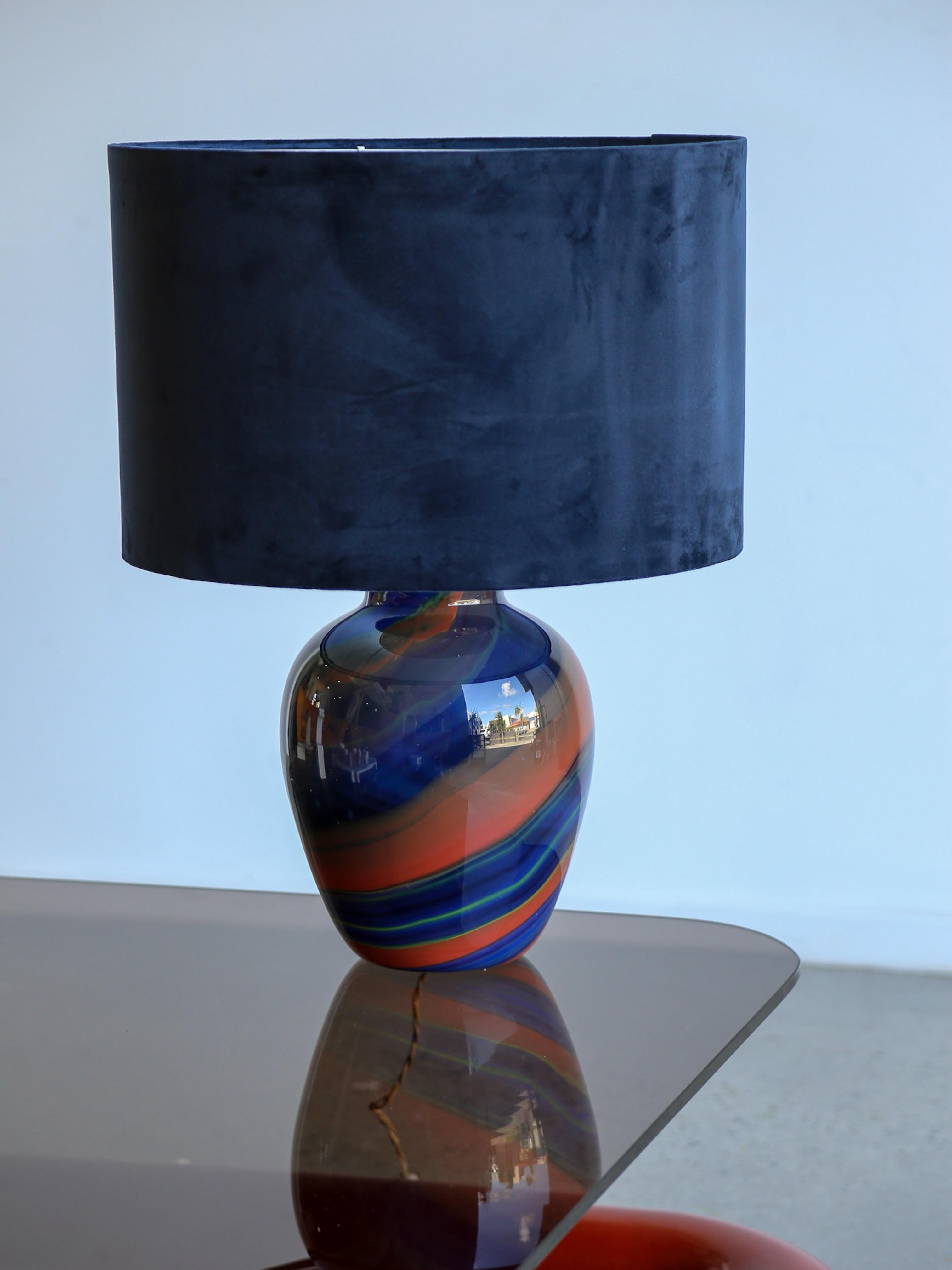 Fin du 20e siècle Lampe de bureau Ottavio Missoni Eos en verre de Murano soufflé à la main en vente
