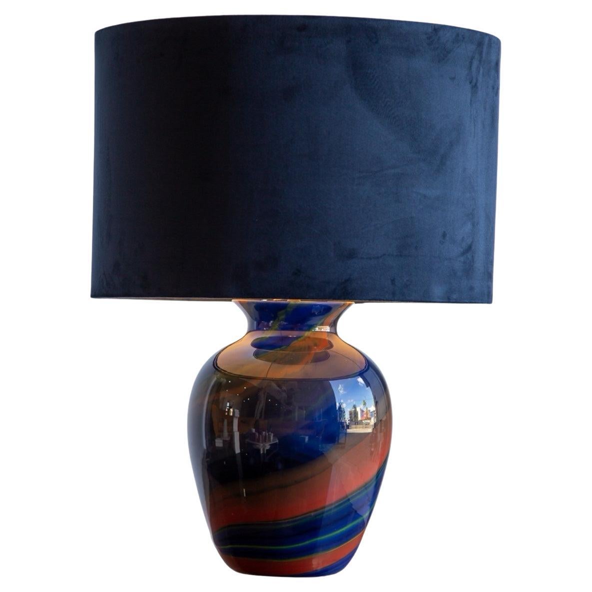 Ottavio Missoni Eos Lámpara de sobremesa con jarrón de cristal de Murano soplado a mano