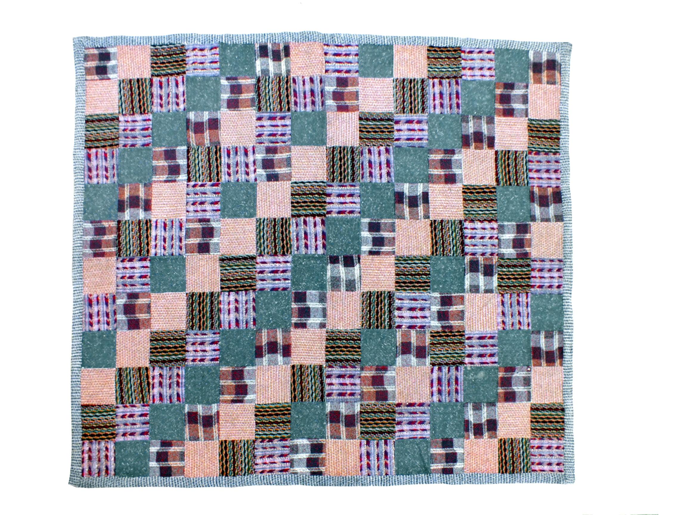 Ottavio Missoni Patchwork in Wool Series Arras, Design in Years ’70 for Saporit For Sale 5