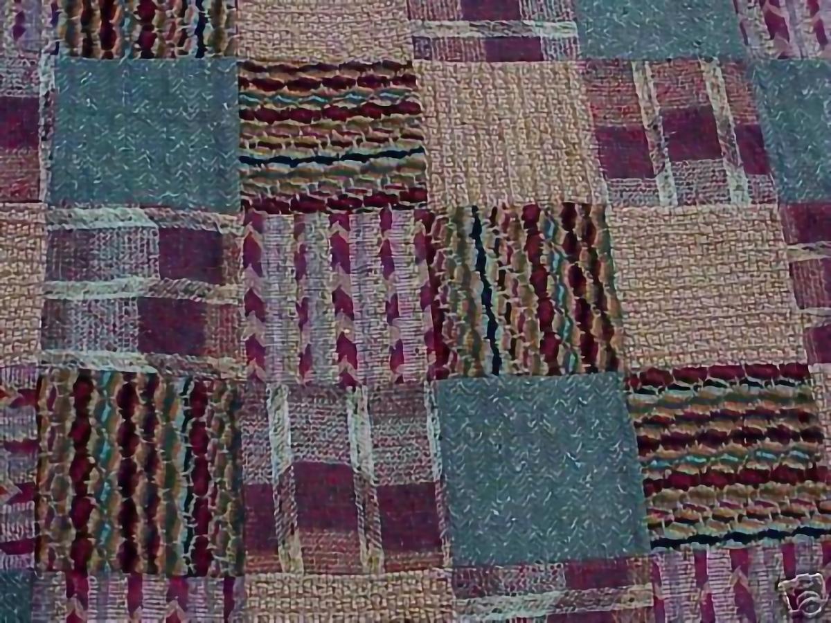 Modern Ottavio Missoni Patchwork in Wool Series Arras, Design in Years ’70 for Saporit For Sale