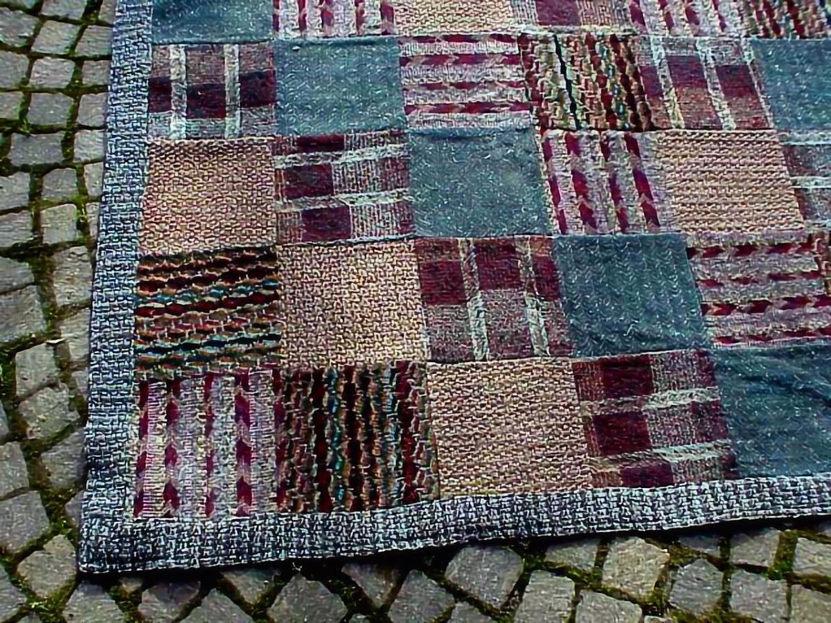 Textile Ottavio Missoni Patchwork in Wool Series Arras, Design in Years ’70 for Saporit For Sale