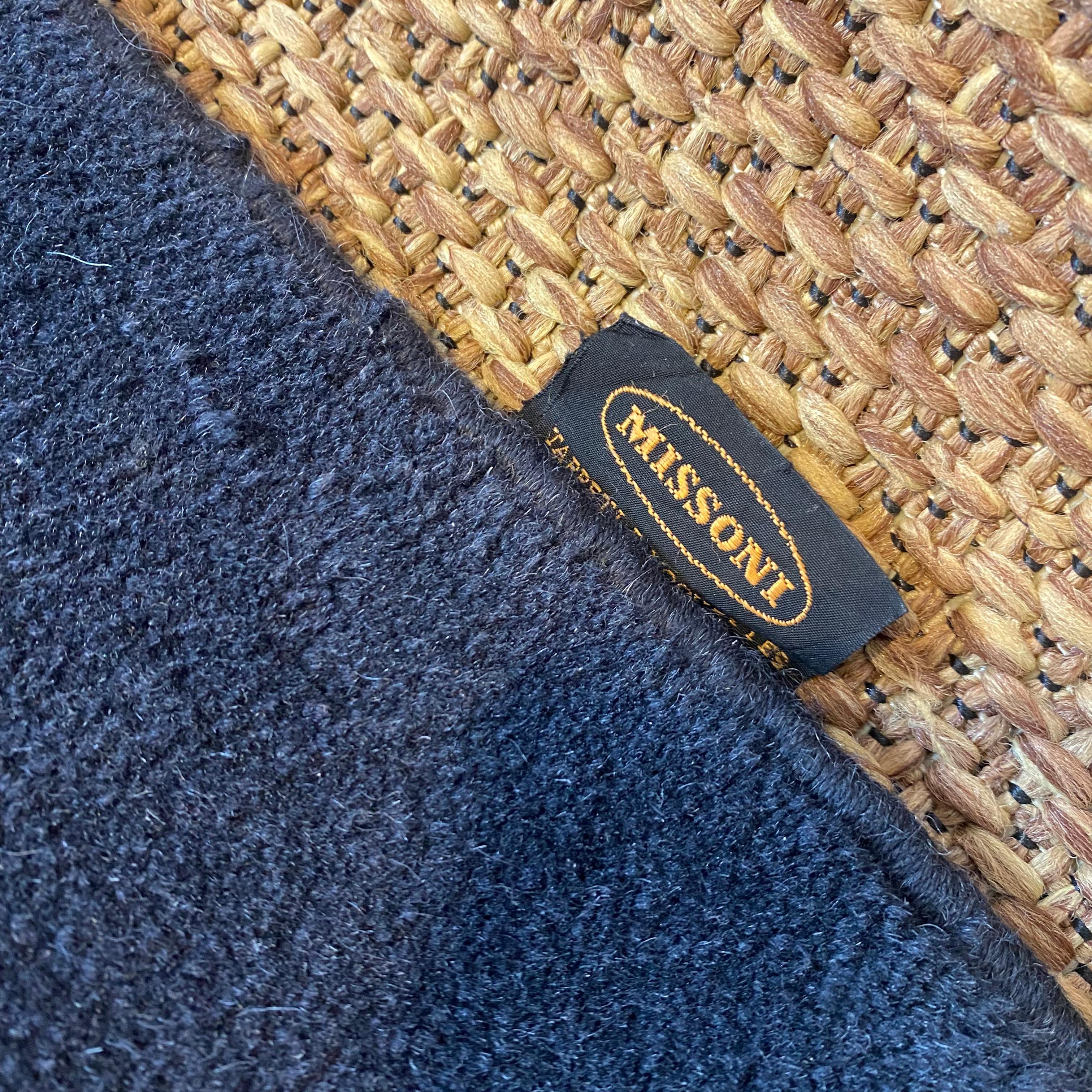 Ottavio Missoni's Geometrical Wool Carpet For Sale 1