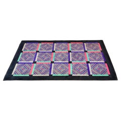 Tappeto geometrico in lana di Ottavio Missoni