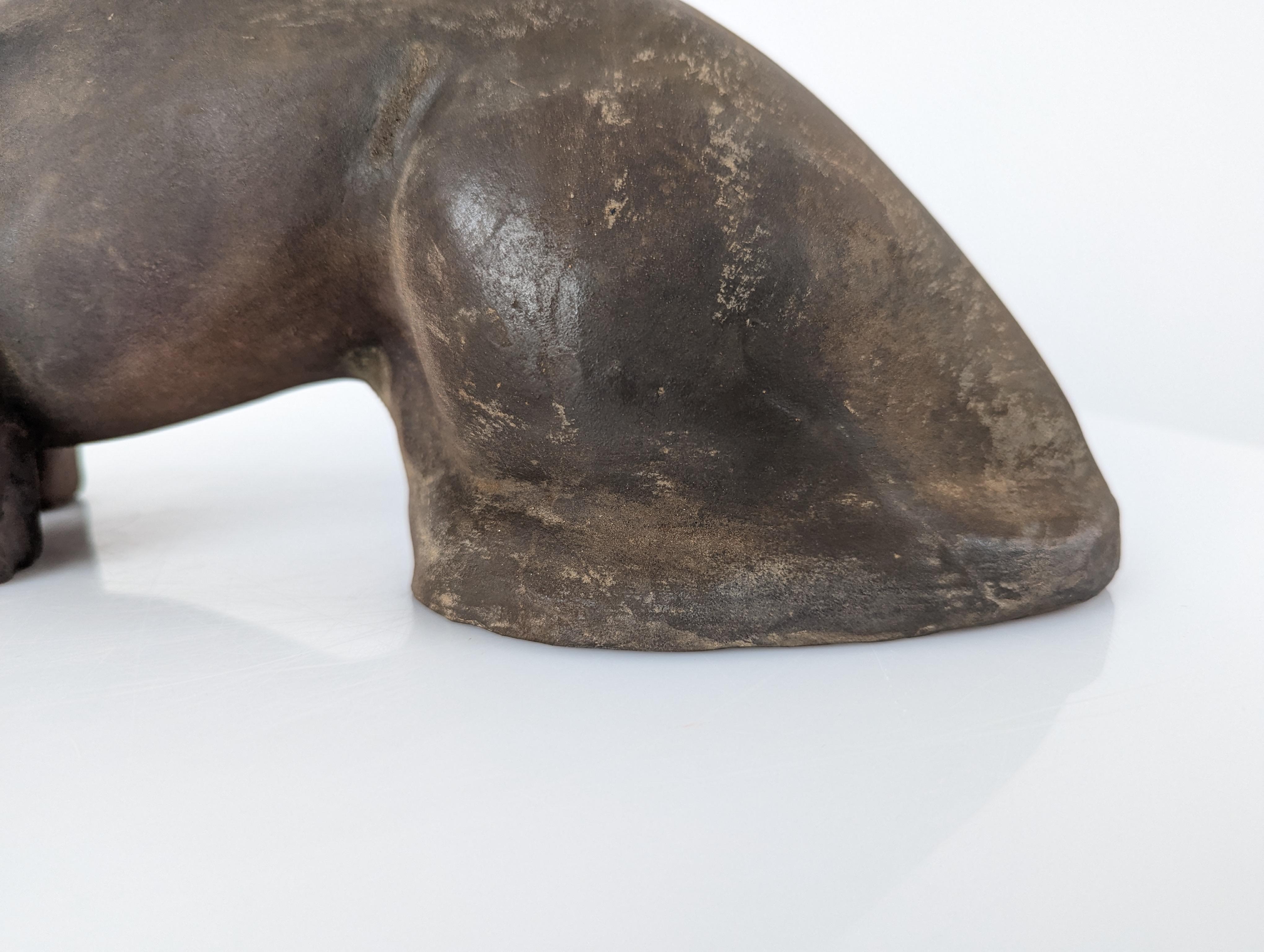 Otter Animal Sculpture by Elena Laverón, 1980s For Sale 3