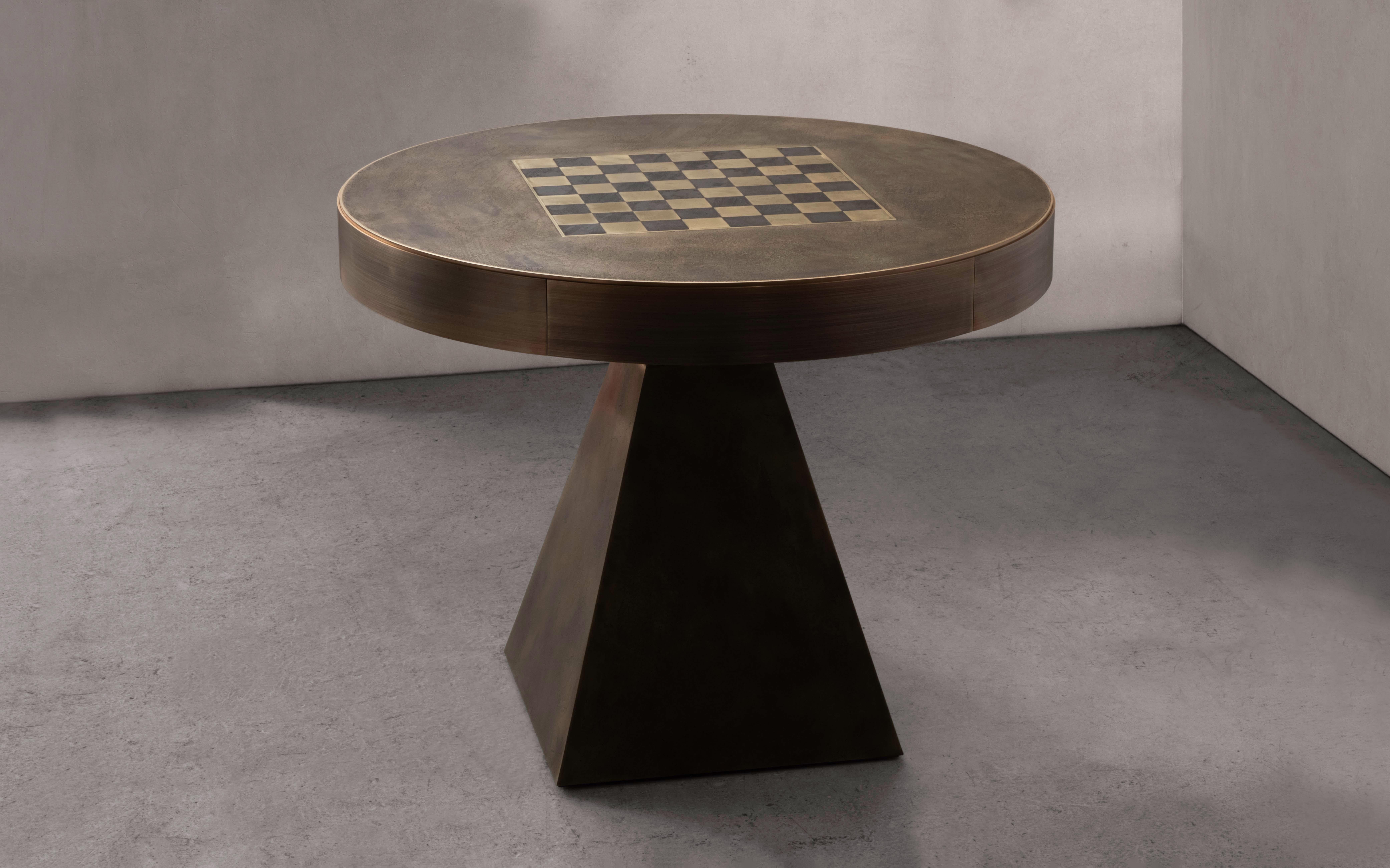 Commissioned by a special client as the perfect stage for their chess battles, this table is a showcase of NOVOCASTRIAN’s creative ability, of almost 10 years of experimentation, refinement, and hard lessons.

A special chess table in solid,