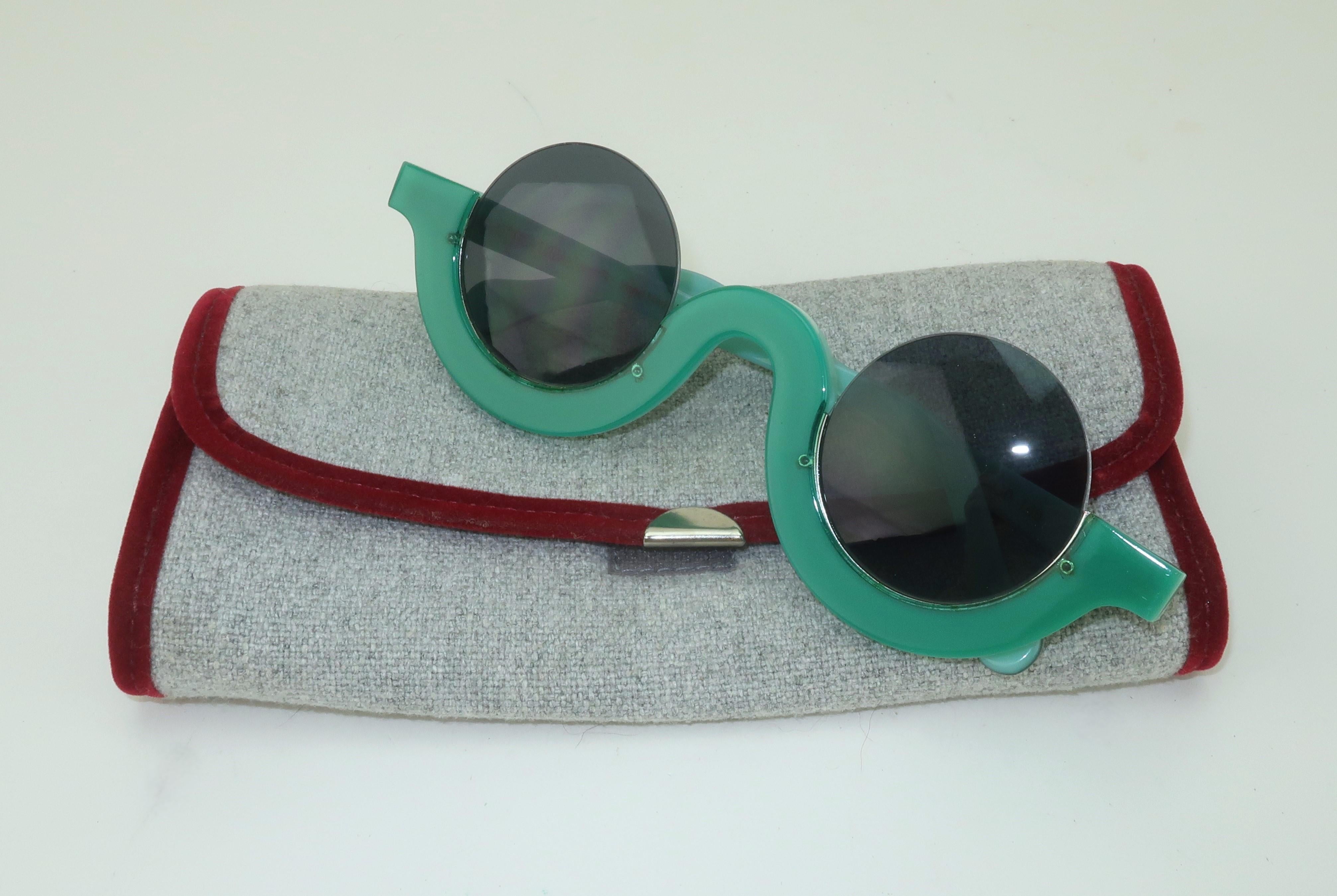 Lunettes de soleil italiennes Ottica Urbani Green 7