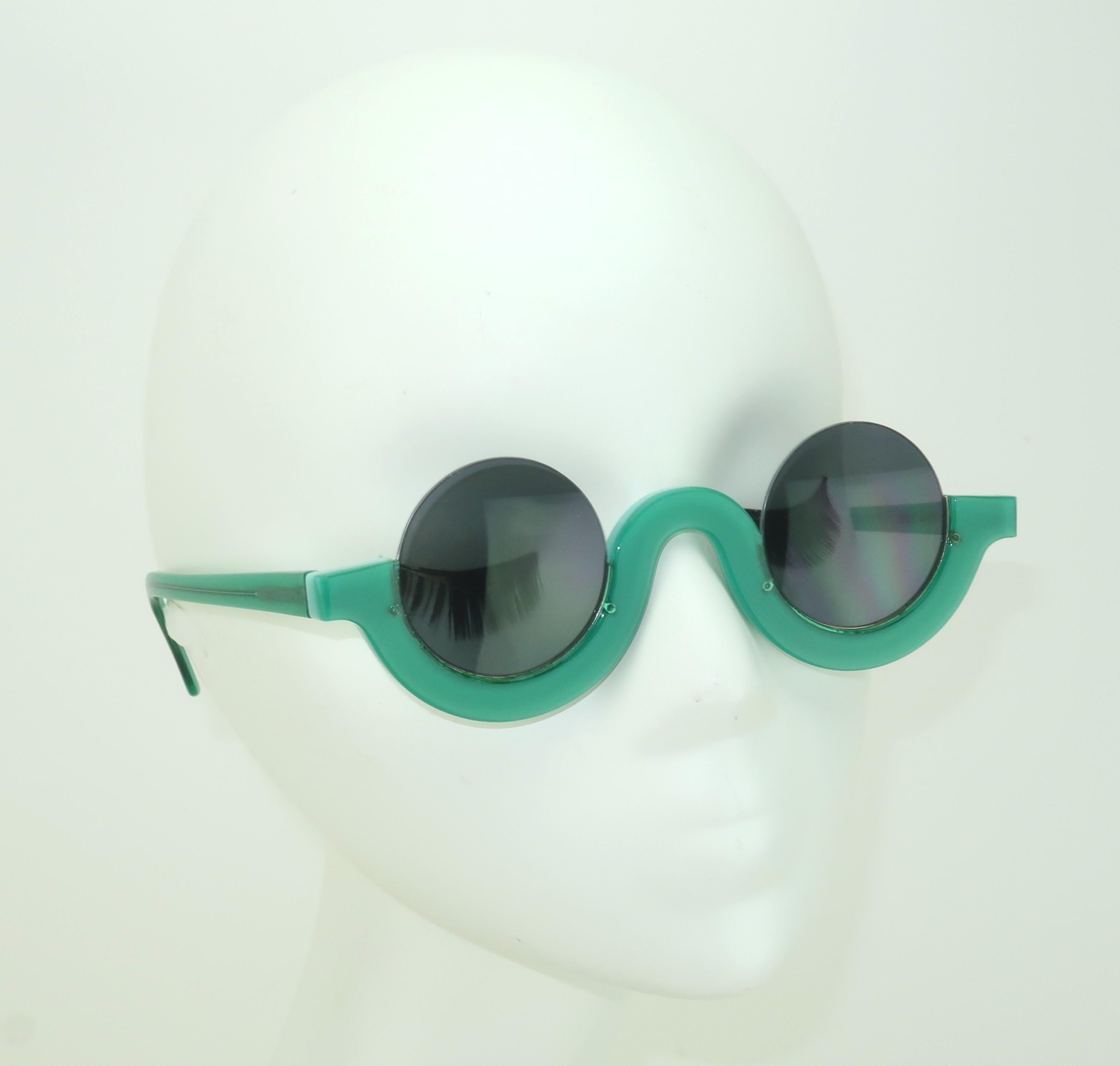 Lunettes de soleil italiennes Ottica Urbani Green Bon état à Atlanta, GA