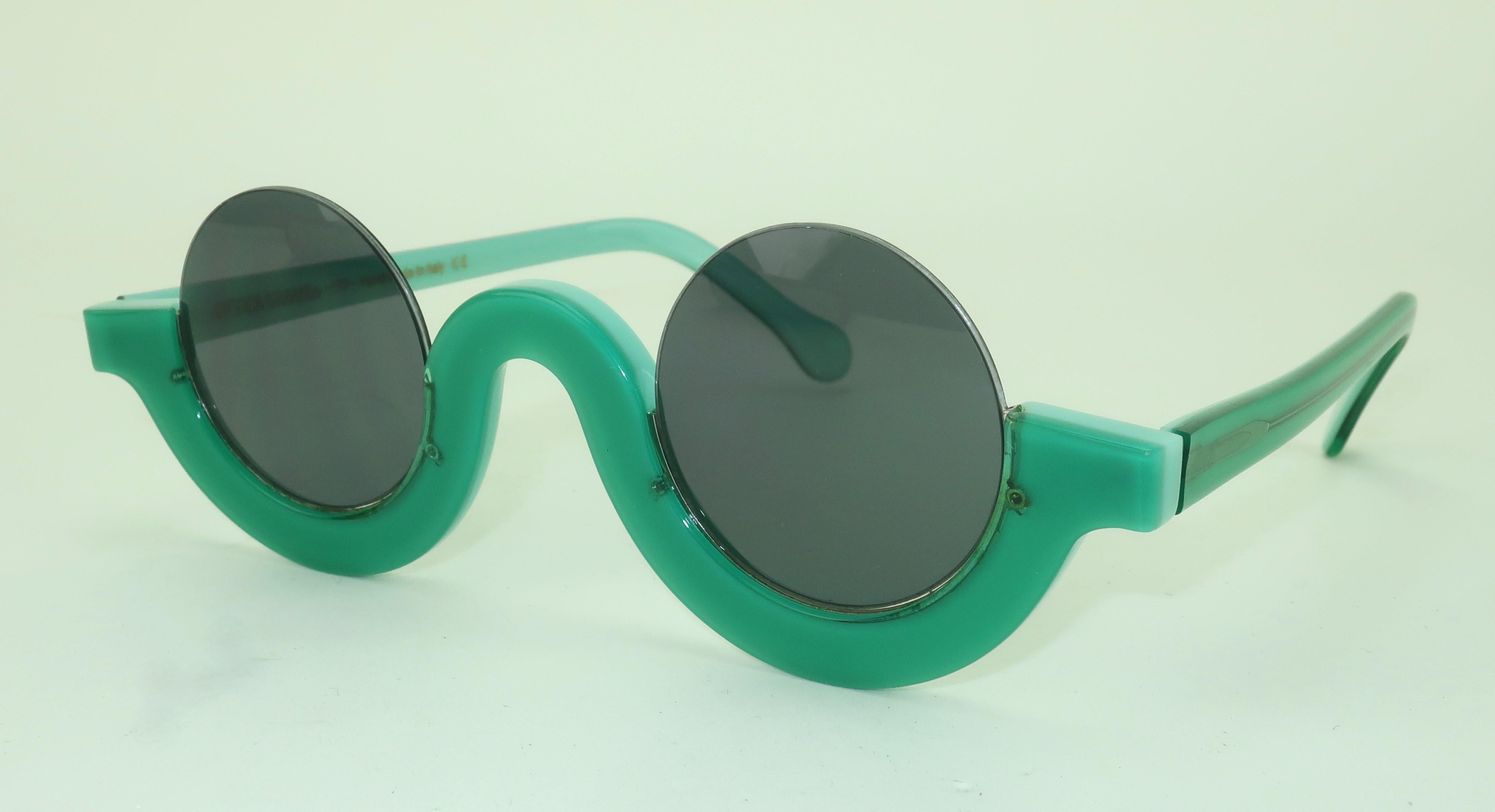 Lunettes de soleil italiennes Ottica Urbani Green 1
