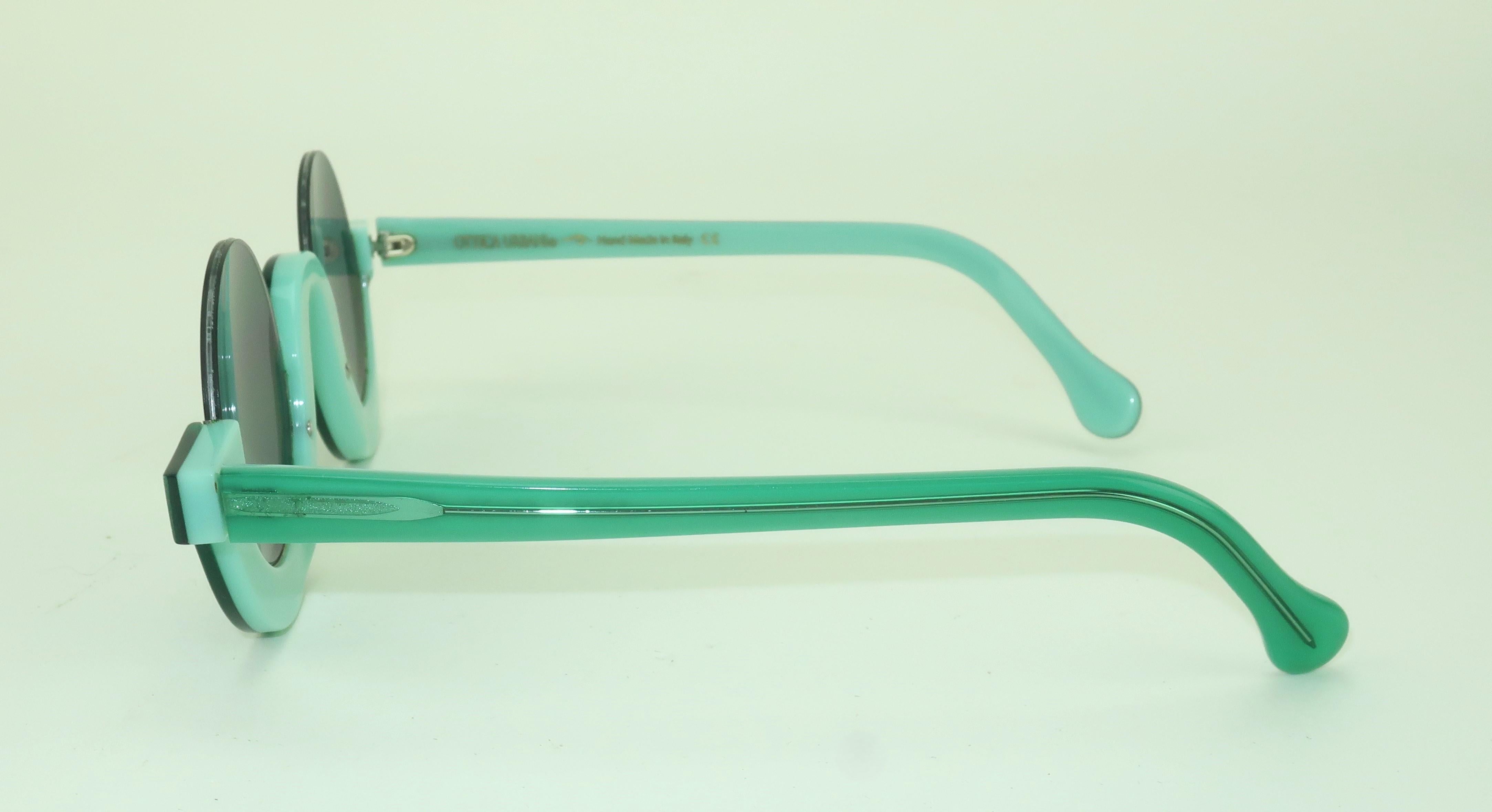 Lunettes de soleil italiennes Ottica Urbani Green 2