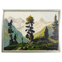 Otto Ackermann - Summerly High Mountain Landscape ca. 1920s