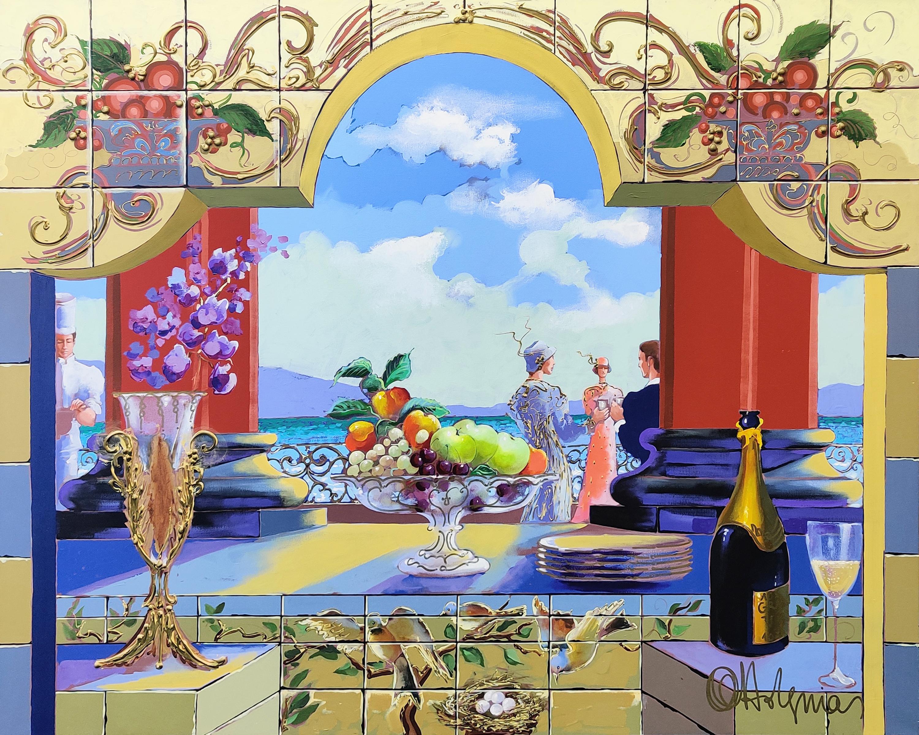 Otto Aguiar Figurative Painting - SOIREE