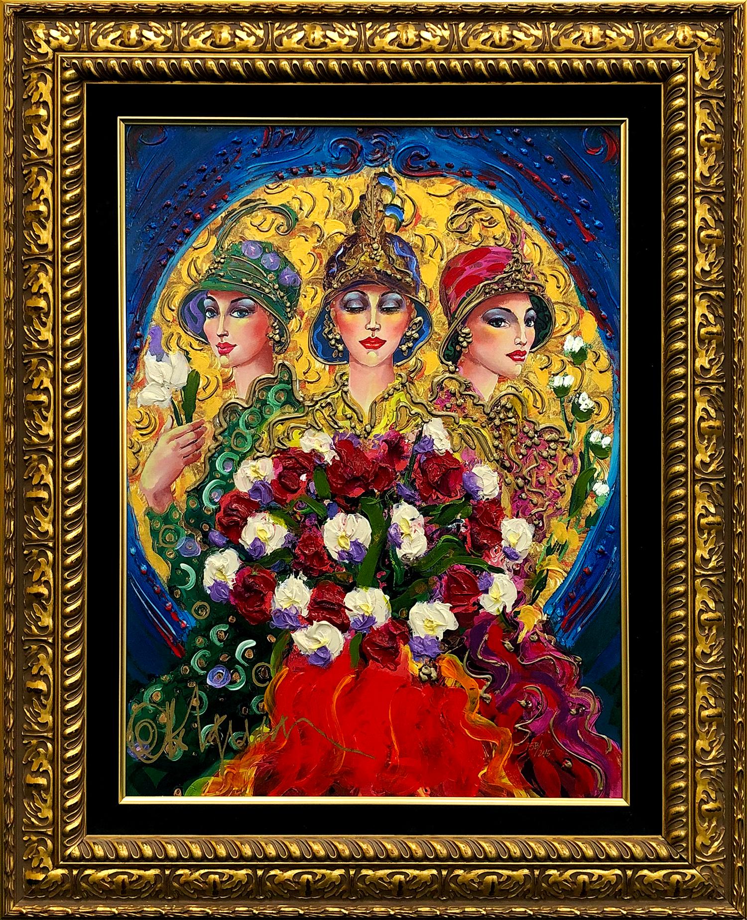 Figurative Print de Otto Aguiar - Esplendor (Lienzo muy adornado)